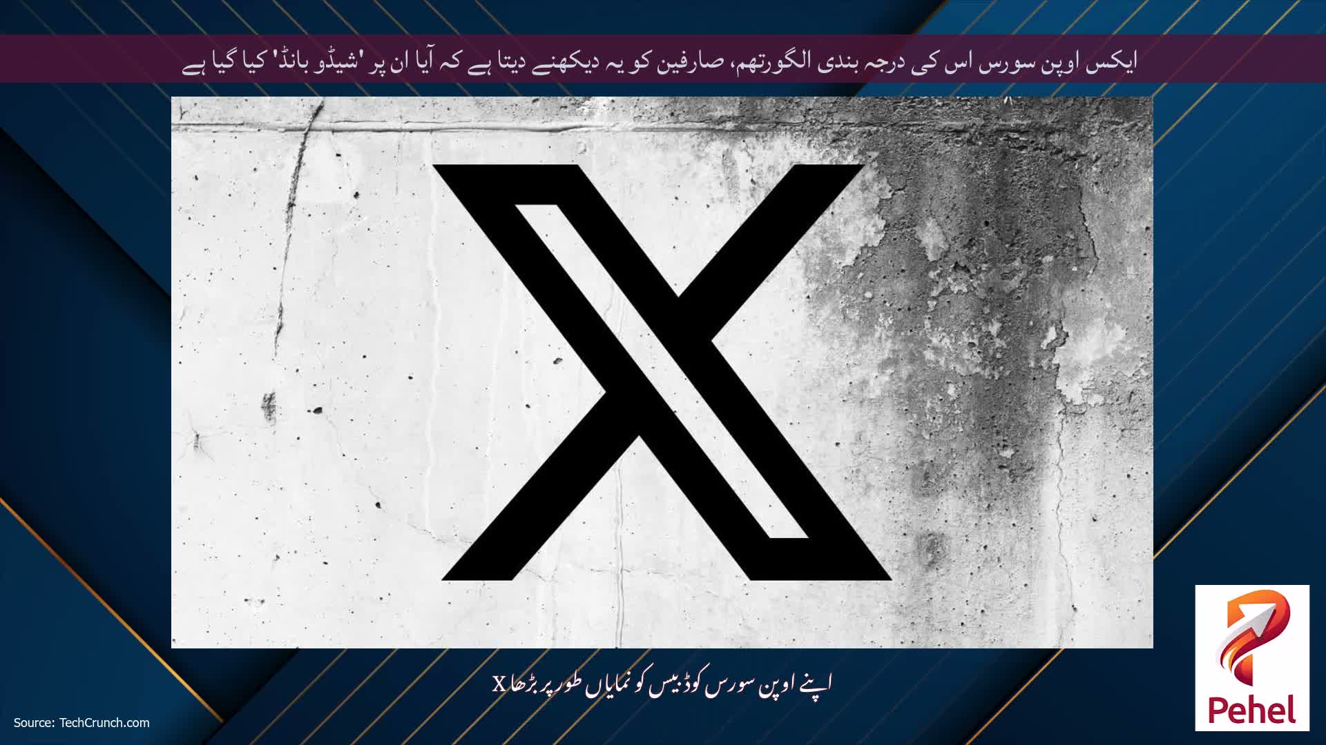 ایکس اوپن سورس اس کی درجہ بندی الگورتھم، صارفین کو یہ دیکھنے دیتا ہے کہ آیا ان پر 'شیڈو بانڈ' کیا گیا ہے