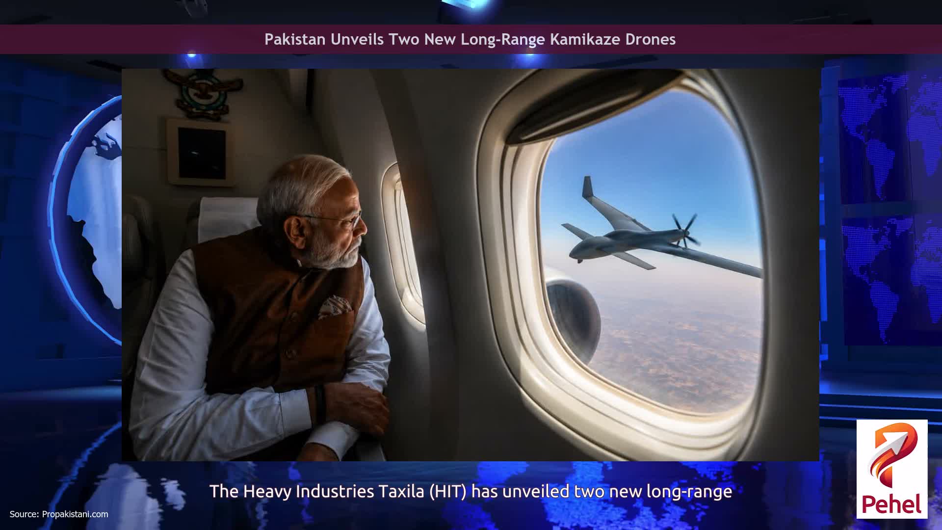 Pakistan Unveils Two New Long-Range Kamikaze Drones