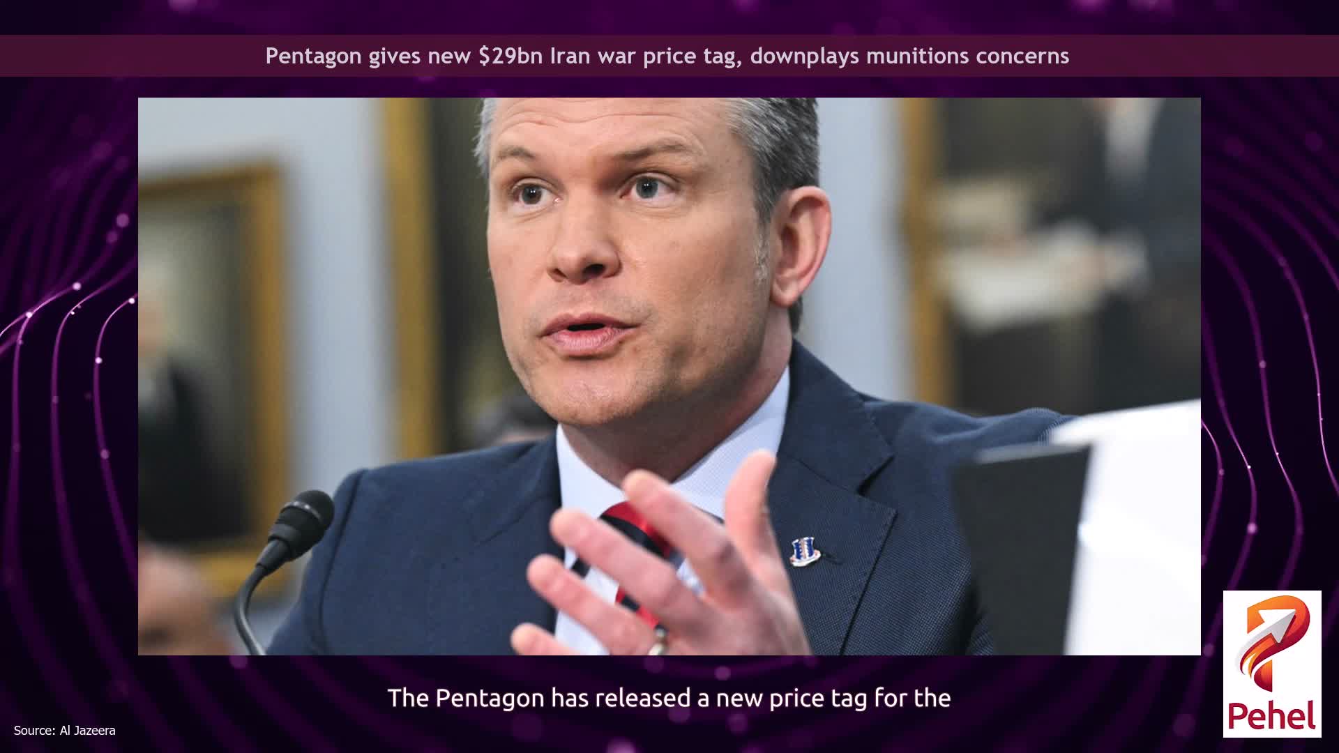 Pentagon gives new $29bn Iran war price tag, downplays munitions concerns