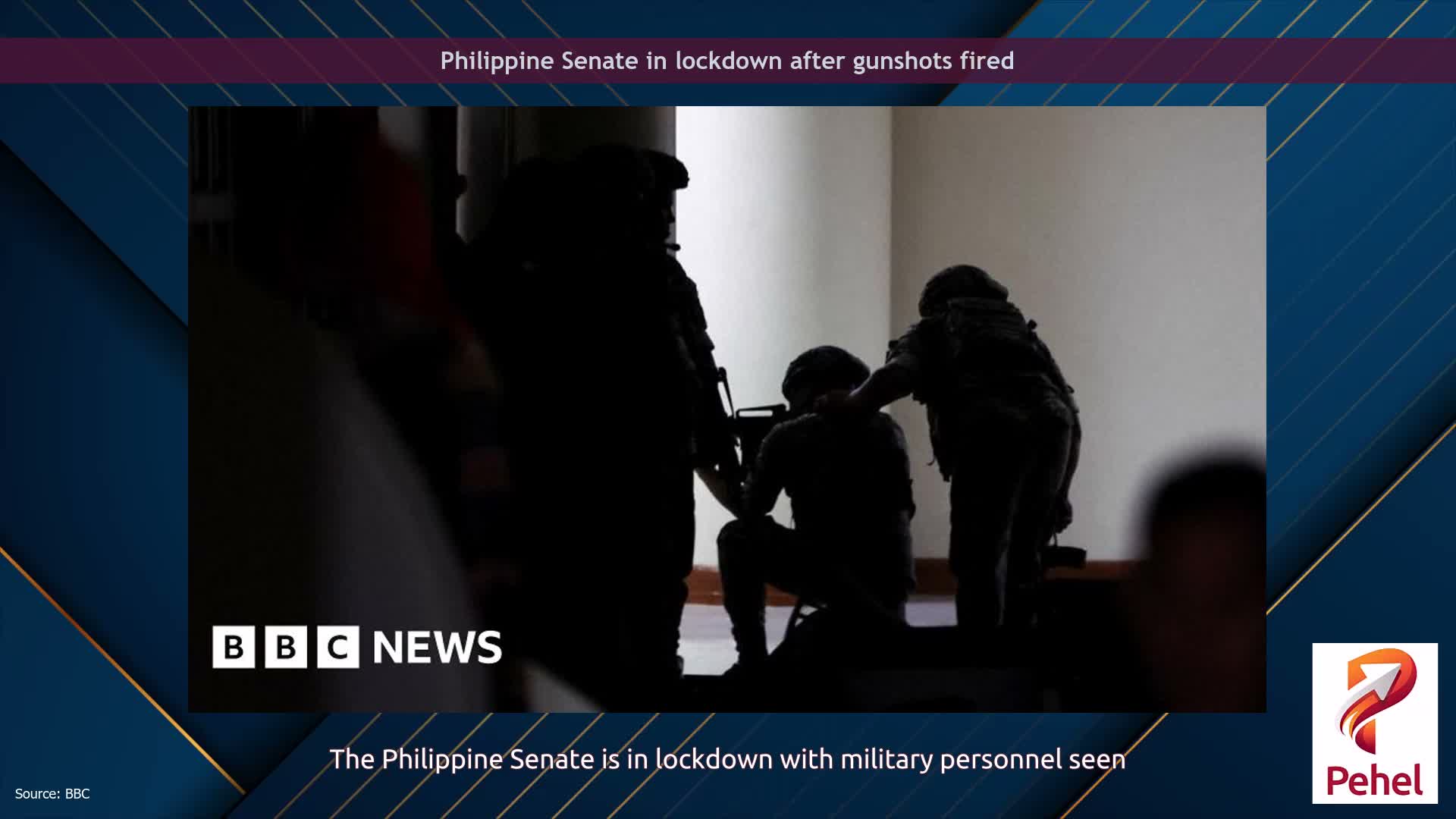 Philippine Senate in lockdown after gunshots fired