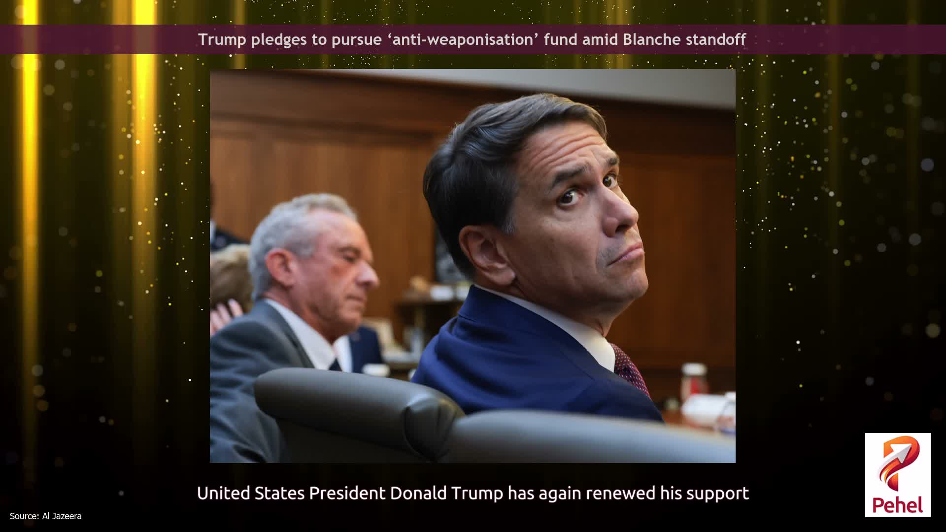 Trump pledges to pursue ‘anti-weaponisation’ fund amid Blanche standoff