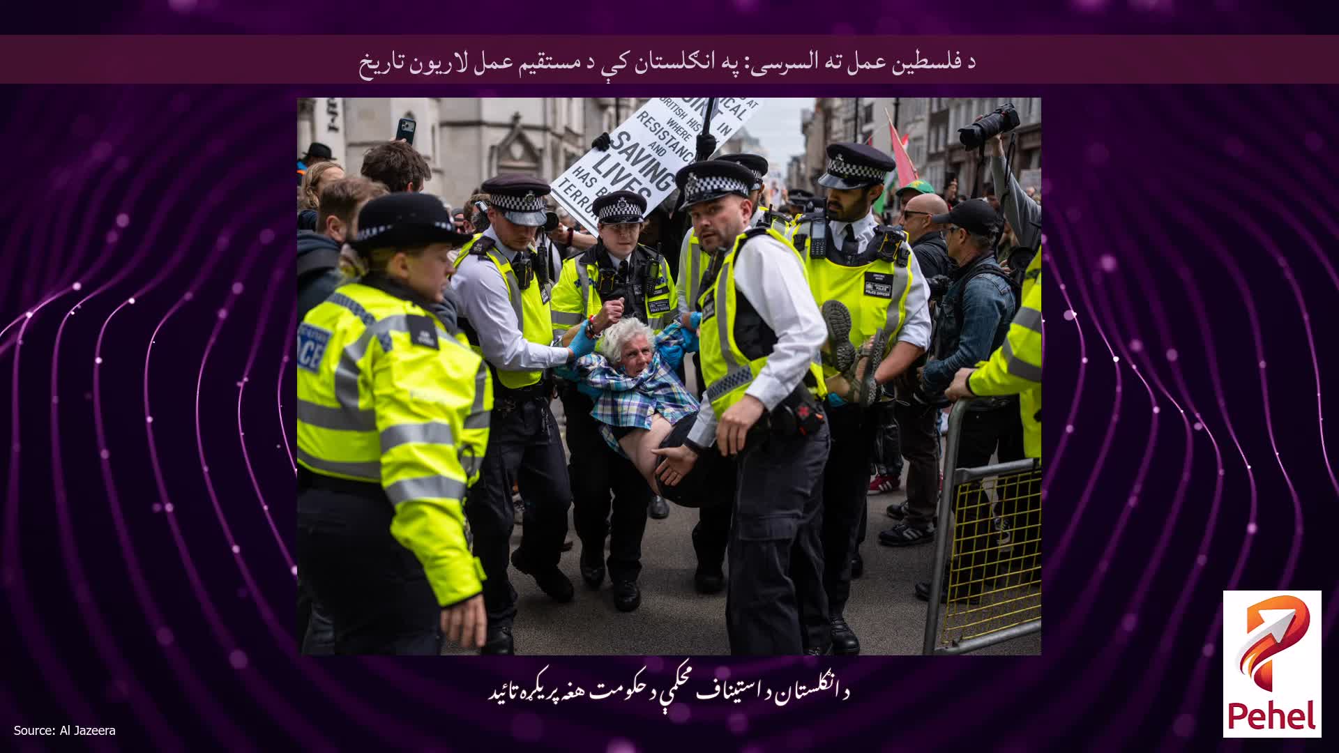 د فلسطین عمل ته السرسی: په انګلستان کې د مستقیم عمل لاریون تاریخ