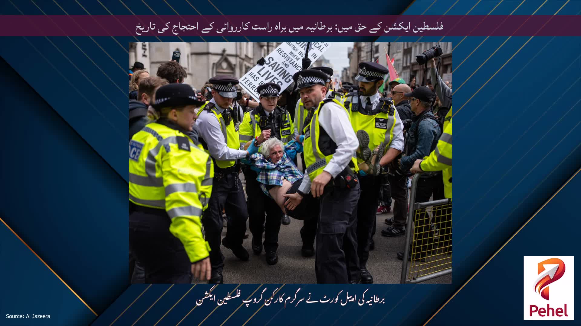 فلسطین ایکشن کے حق میں: برطانیہ میں براہ راست کارروائی کے احتجاج کی تاریخ