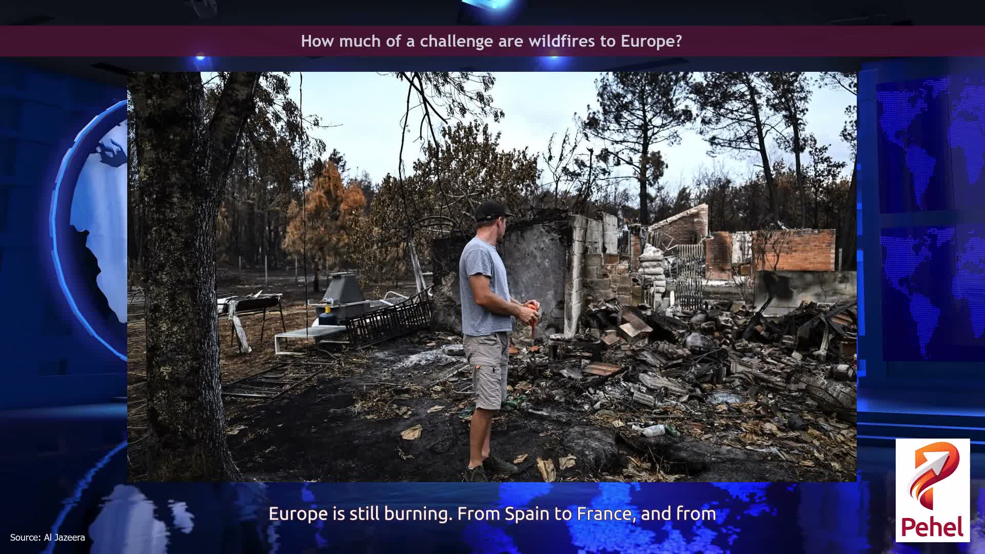 How much of a challenge are wildfires to Europe?