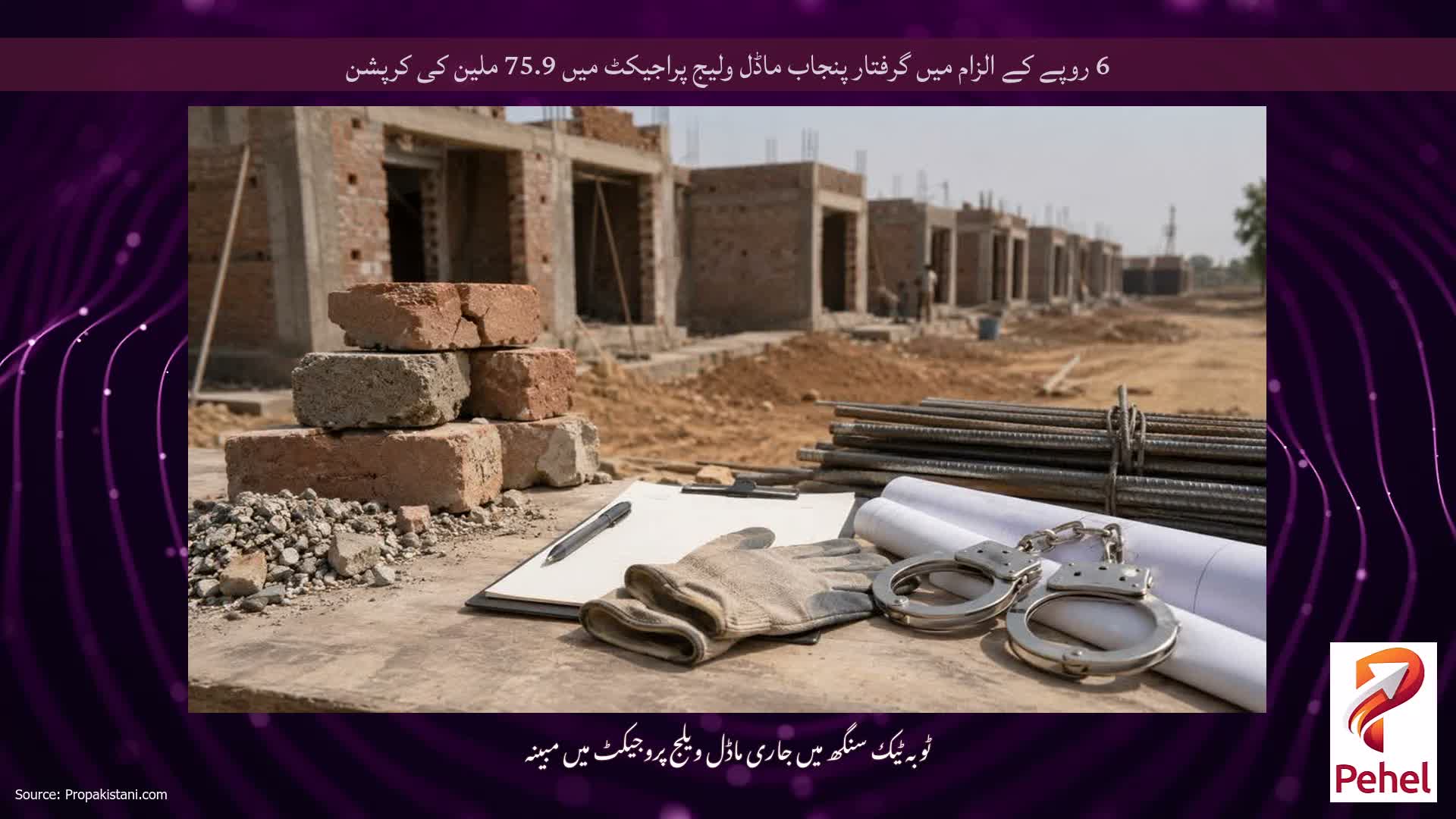 6 روپے کے الزام میں گرفتار پنجاب ماڈل ولیج پراجیکٹ میں 75.9 ملین کی کرپشن