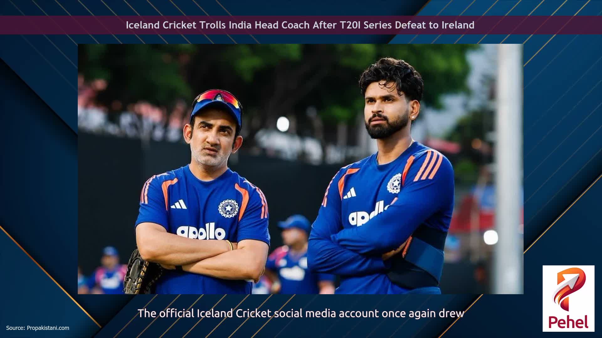 Iceland Cricket Trolls India Head Coach After T20I Series Defeat to Ireland