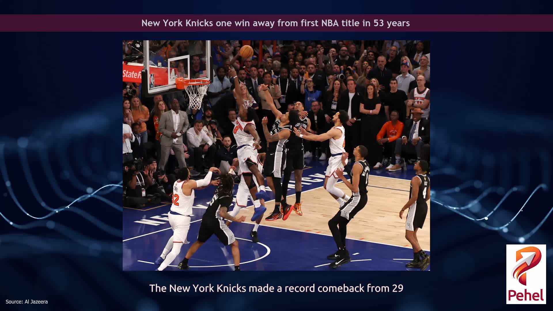 New York Knicks one win away from first NBA title in 53 years