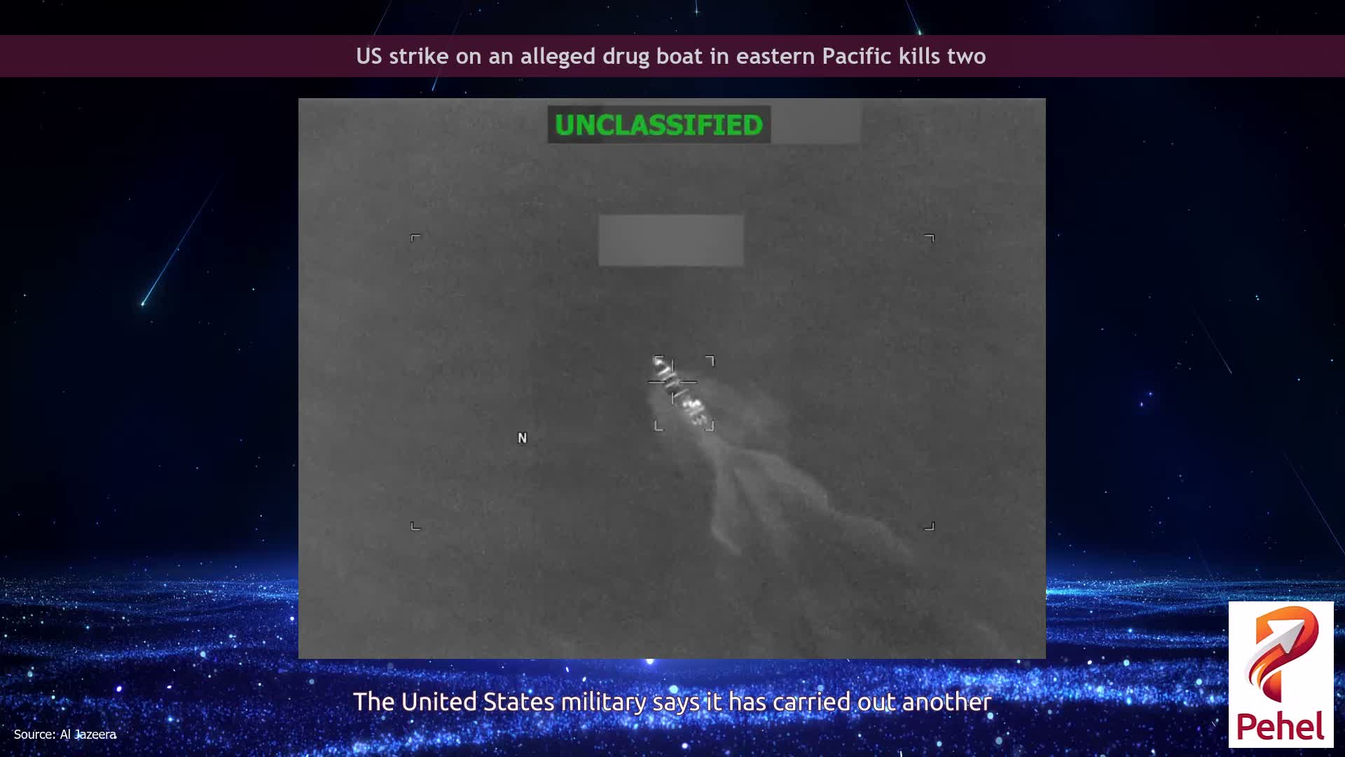 US strike on an alleged drug boat in eastern Pacific kills two