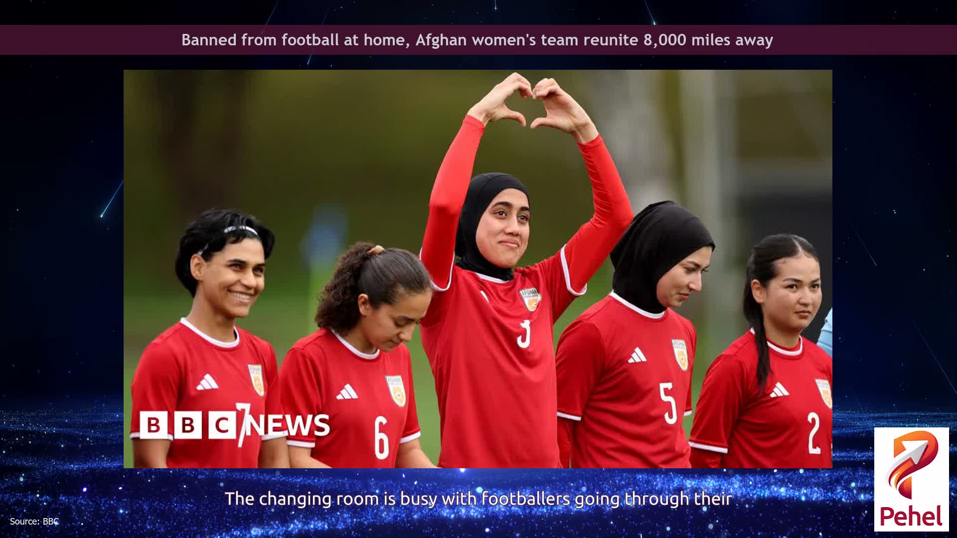 Banned from football at home, Afghan women's team reunite 8,000 miles away