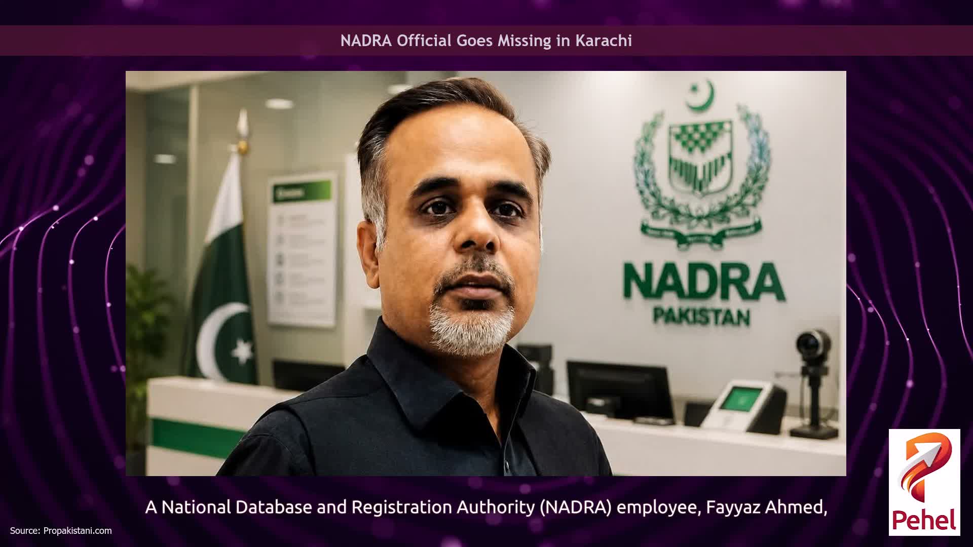 NADRA Official Goes Missing in Karachi