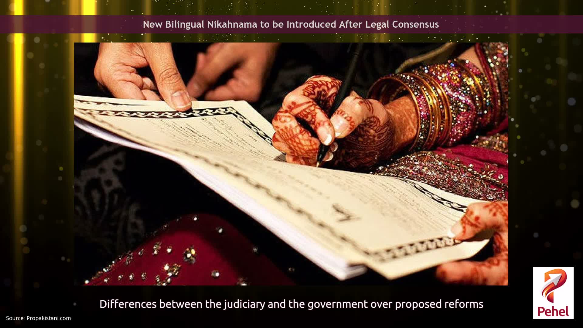 New Bilingual Nikahnama to be Introduced After Legal Consensus