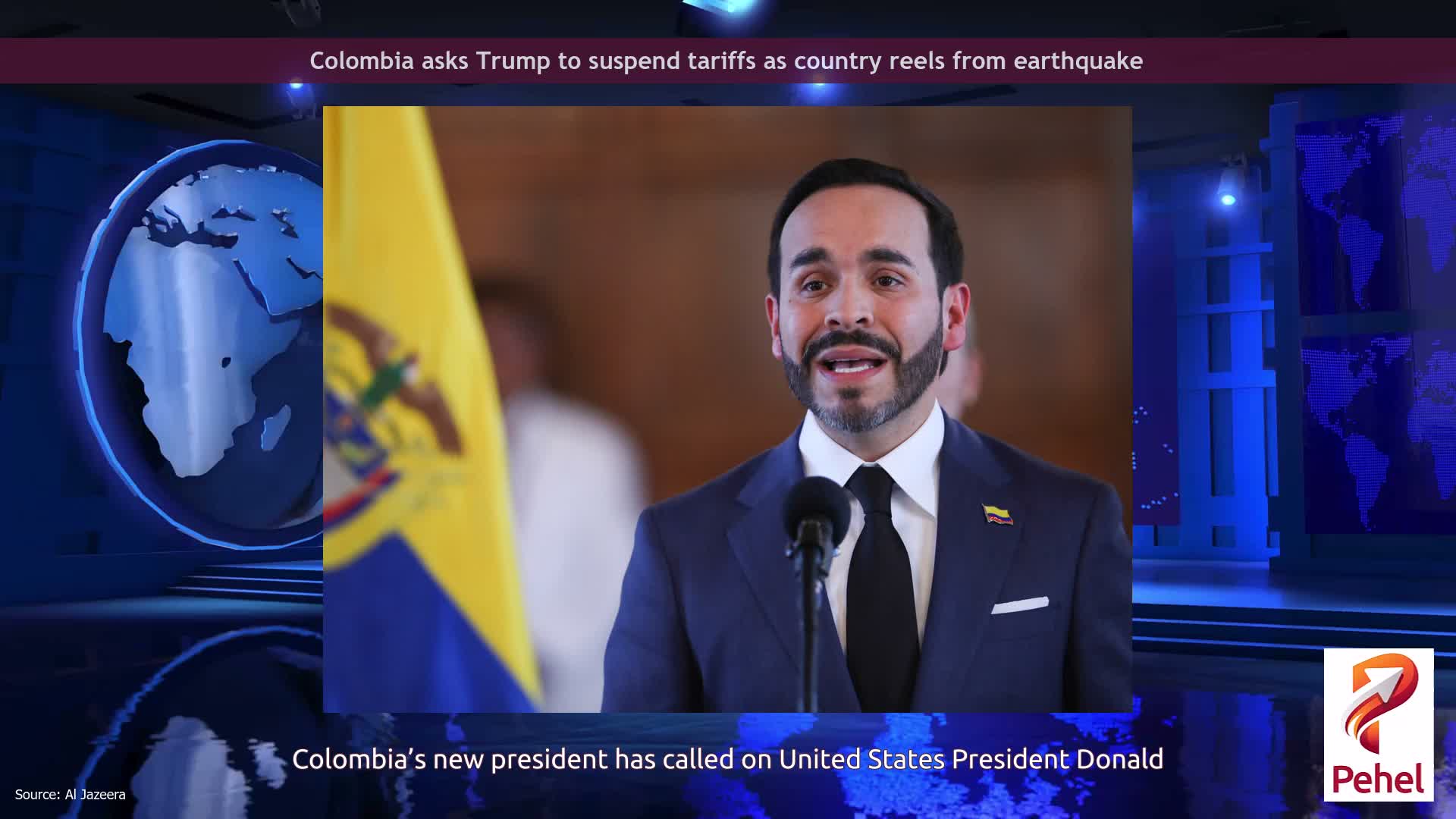 Colombia asks Trump to suspend tariffs as country reels from earthquake