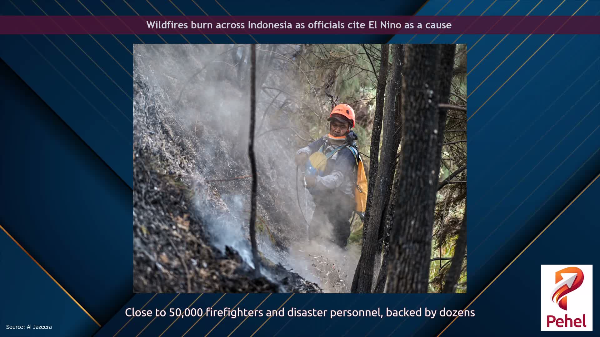 Wildfires burn across Indonesia as officials cite El Nino as a cause