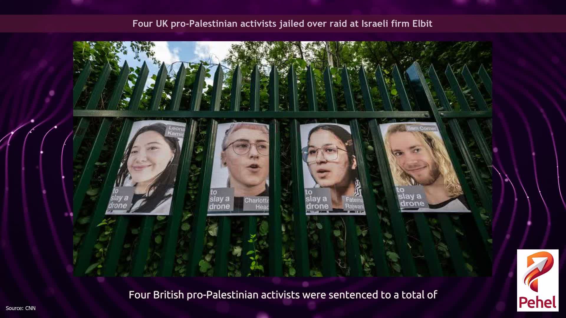 Four UK pro-Palestinian activists jailed over raid at Israeli firm Elbit