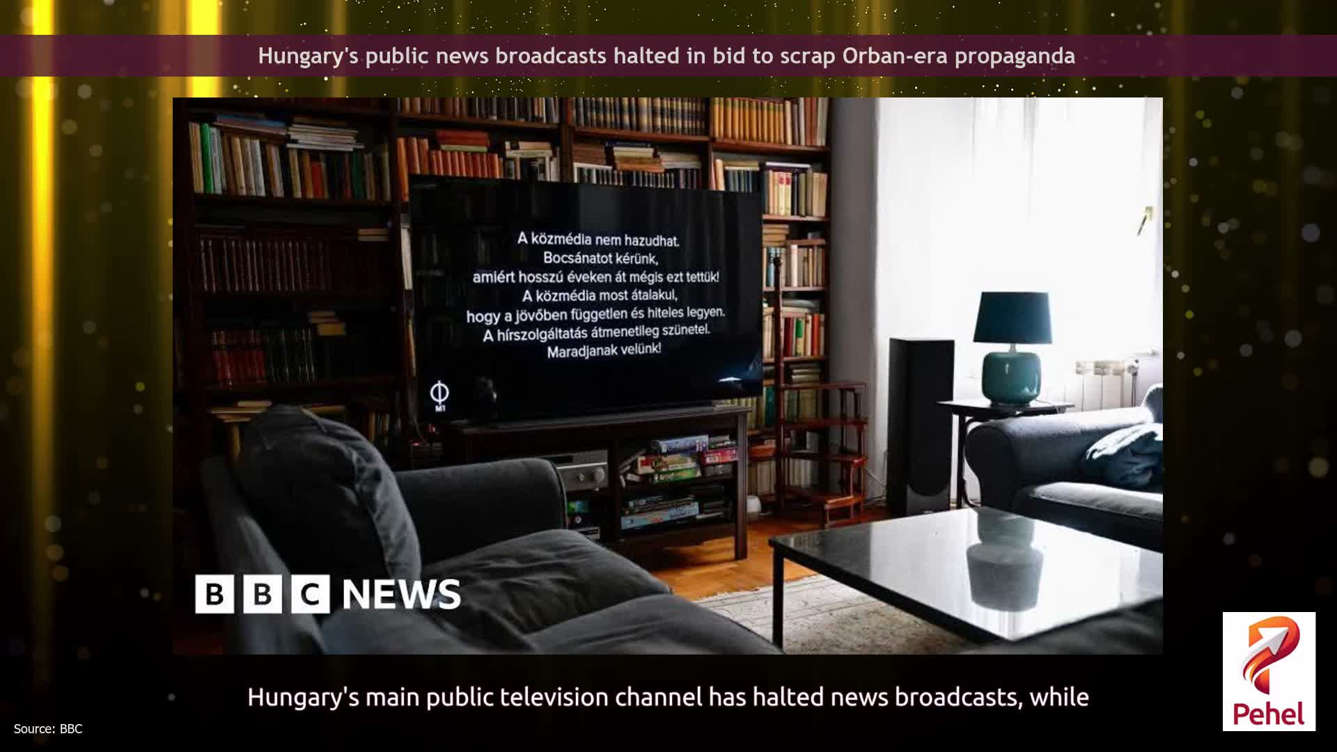 Hungary's public news broadcasts halted in bid to scrap Orban-era propaganda