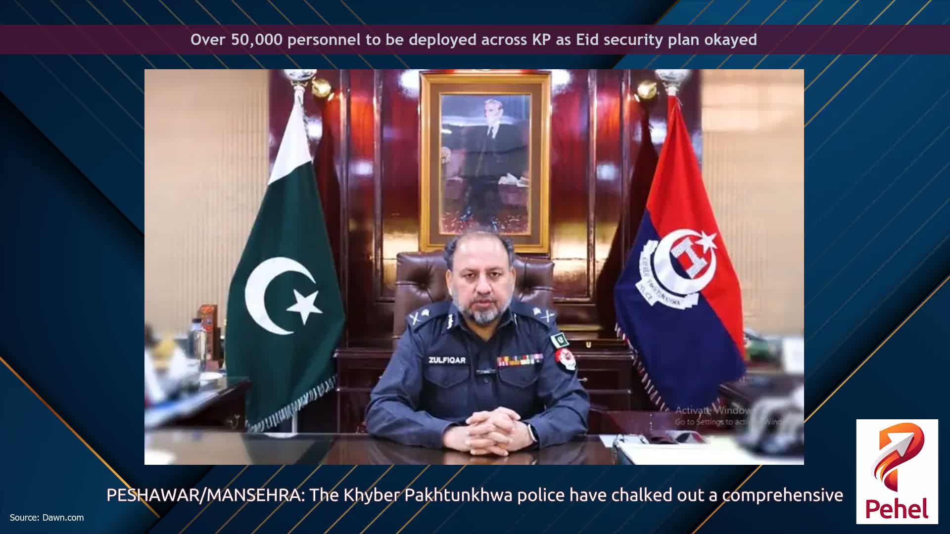 Over 50,000 personnel to be deployed across KP as Eid security plan okayed