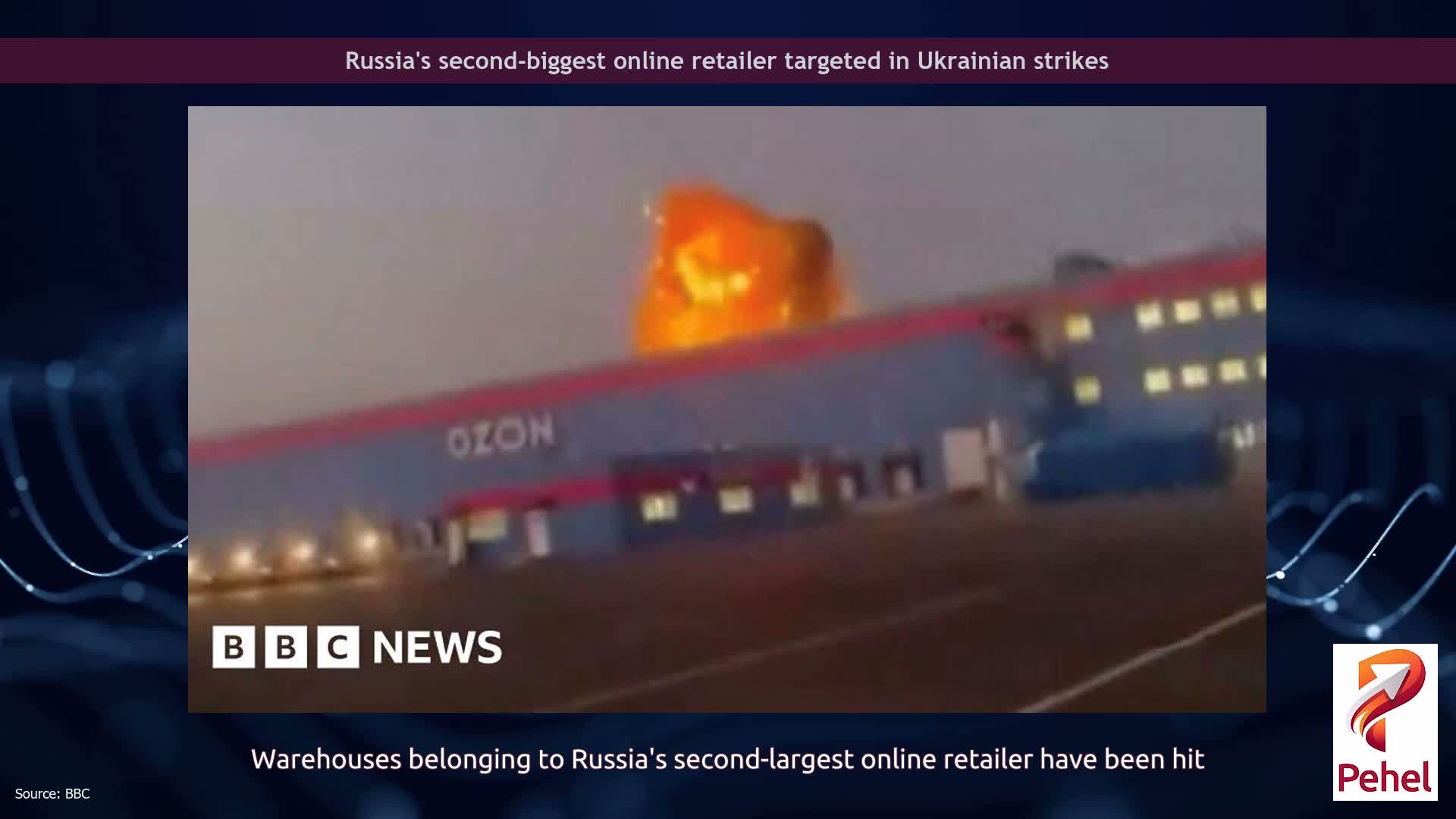 Russia's second-biggest online retailer targeted in Ukrainian strikes