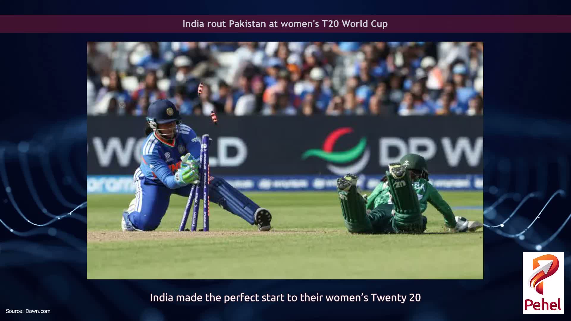 India rout Pakistan at women's T20 World Cup