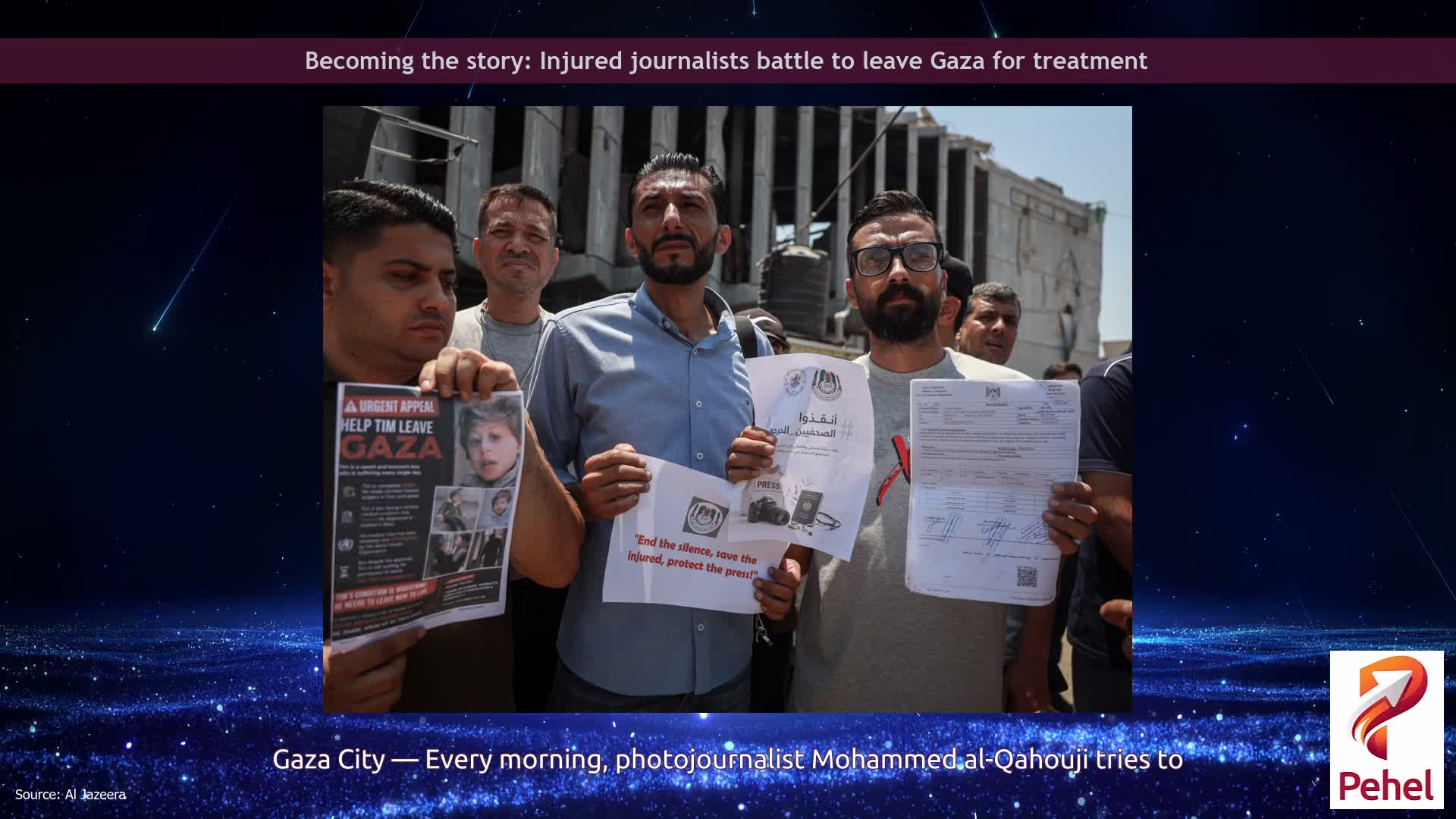 Becoming the story: Injured journalists battle to leave Gaza for treatment