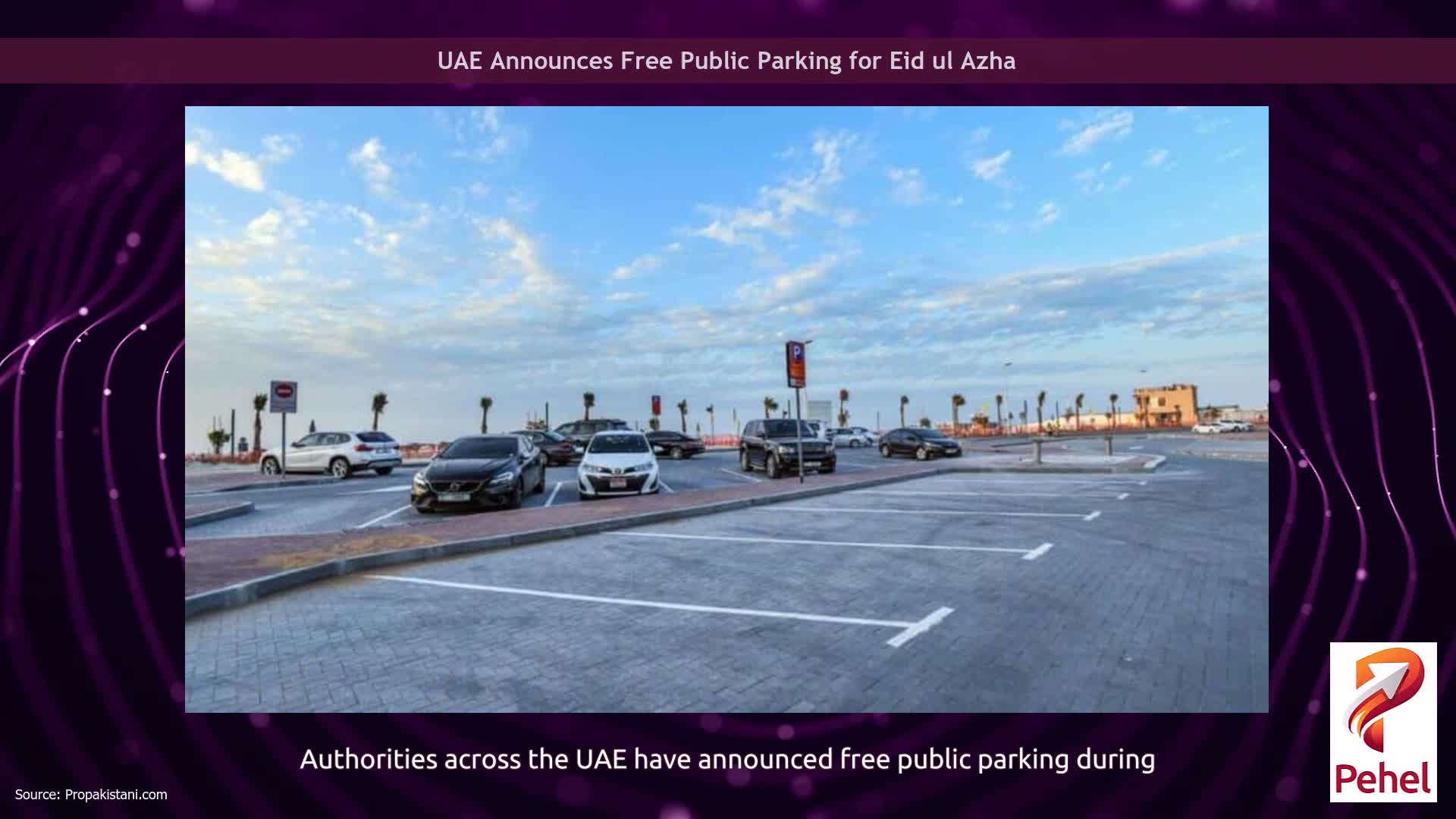 UAE Announces Free Public Parking for Eid ul Azha