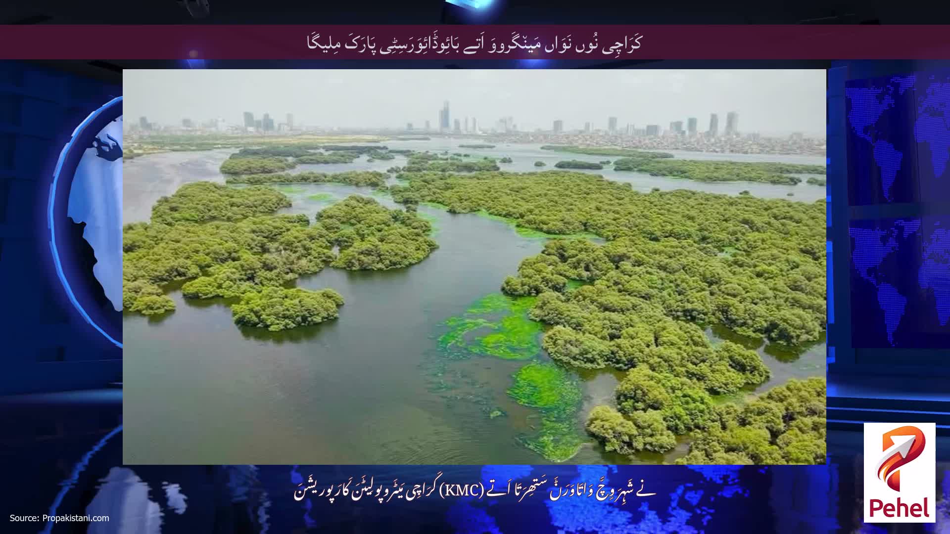 کَرَاچِی نُوں نَوَاں مَین٘گَرووَ اَتے بَائِوڈَائِوَرَسِٹِی پَارَکَ مِلیگَا