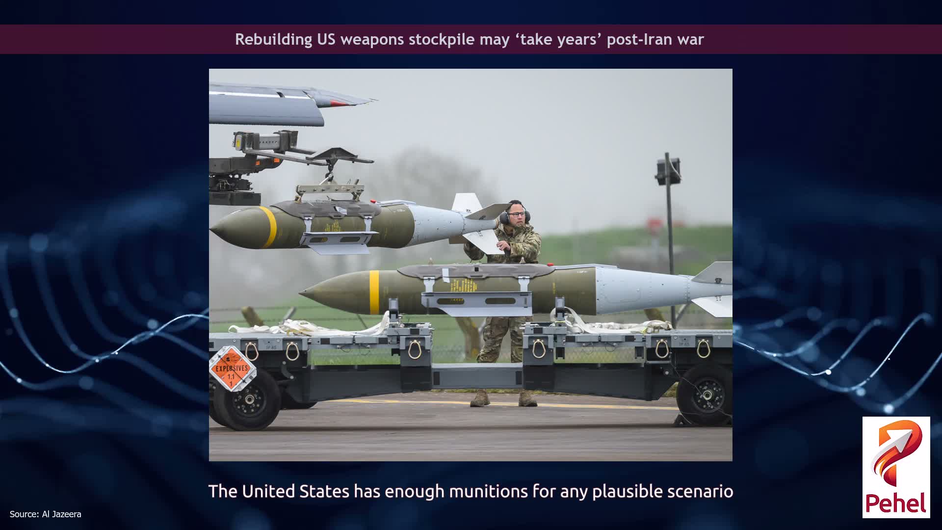 Rebuilding US weapons stockpile may ‘take years’ post-Iran war