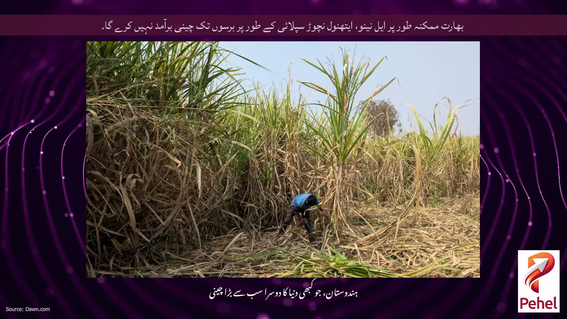 بھارت ممکنہ طور پر ایل نینو، ایتھنول نچوڑ سپلائی کے طور پر برسوں تک چینی برآمد نہیں کرے گا۔