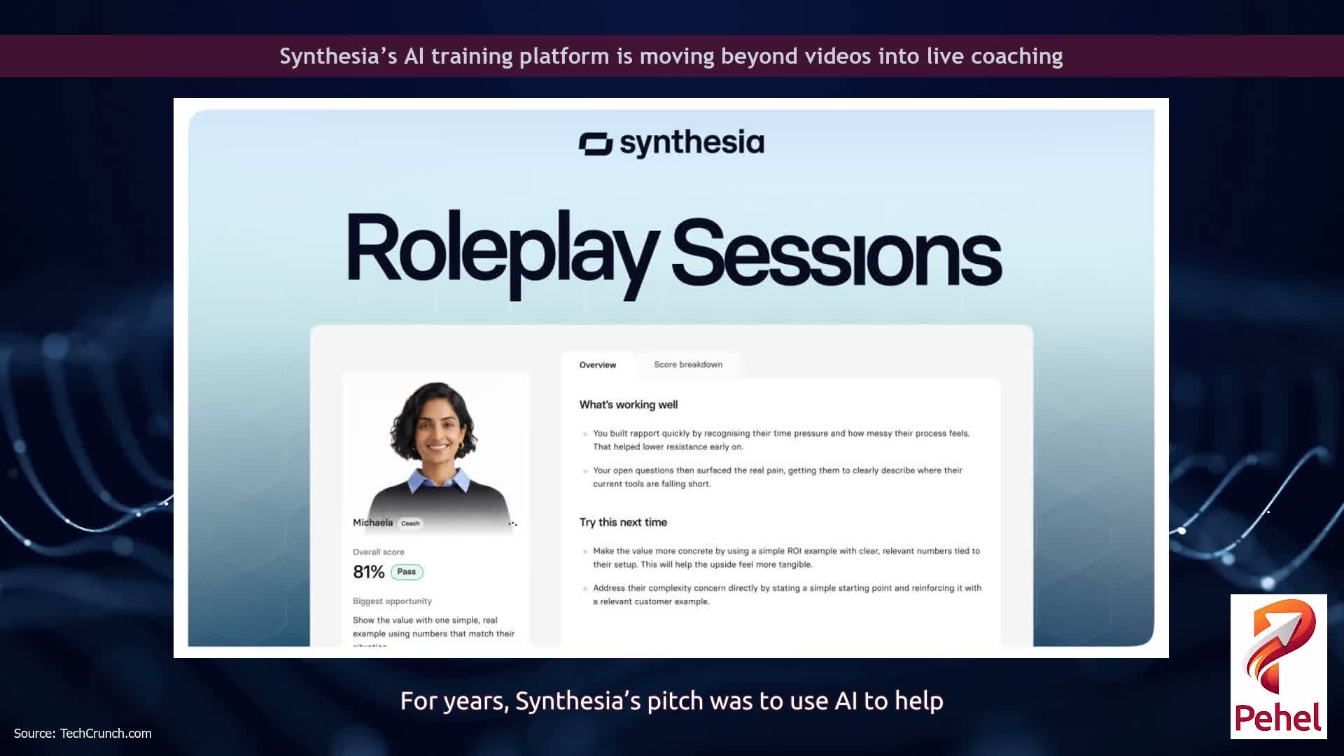Synthesia’s AI training platform is moving beyond videos into live coaching