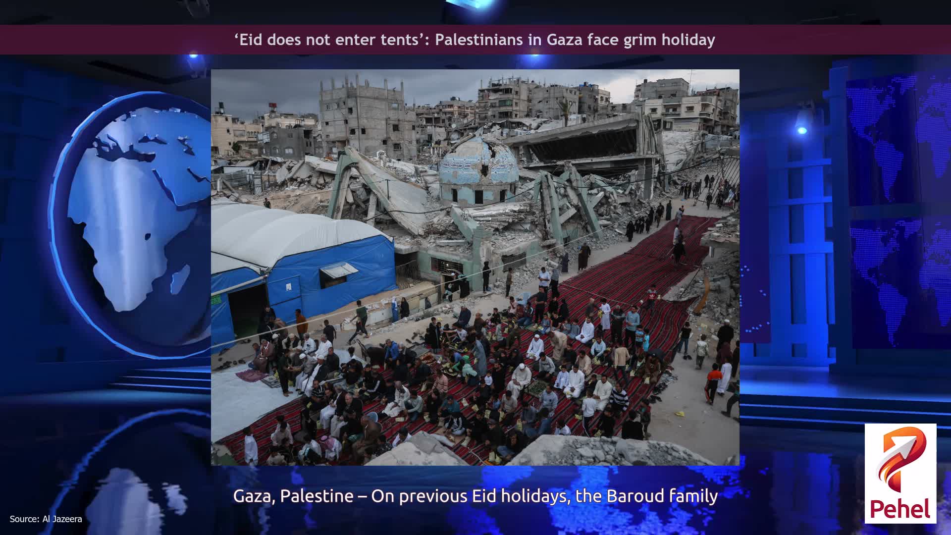 ‘Eid does not enter tents’: Palestinians in Gaza face grim holiday