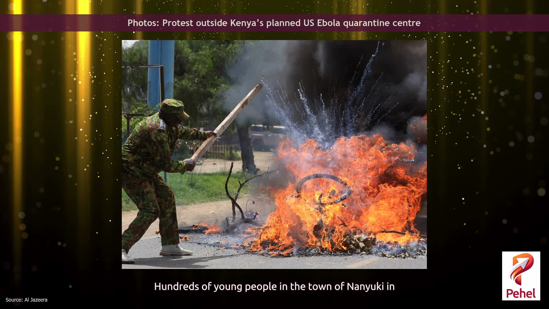 Photos: Protest outside Kenya’s planned US Ebola quarantine centre