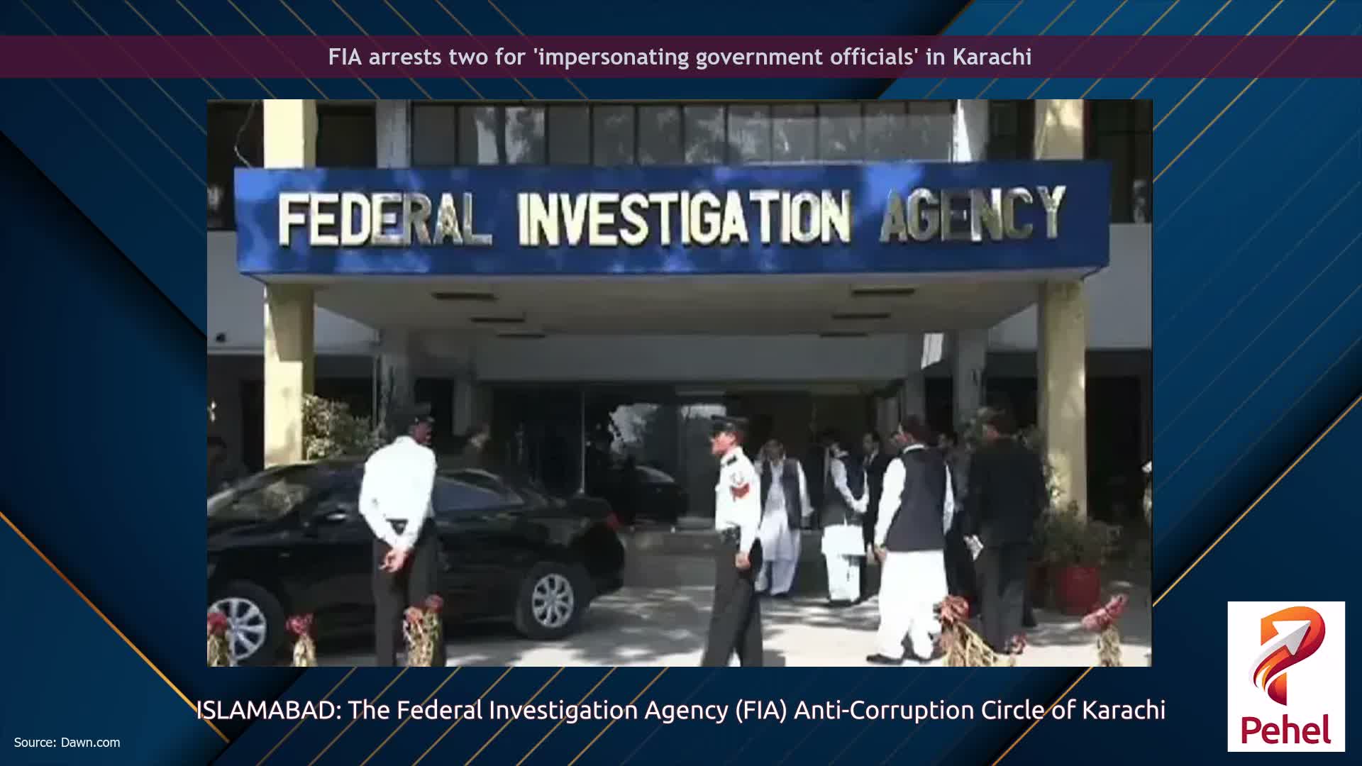 FIA arrests two for 'impersonating government officials' in Karachi