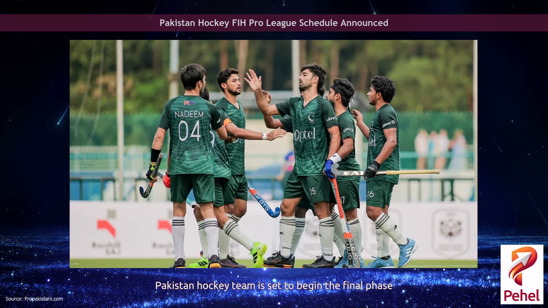 Pakistan Hockey FIH Pro League Schedule Announced