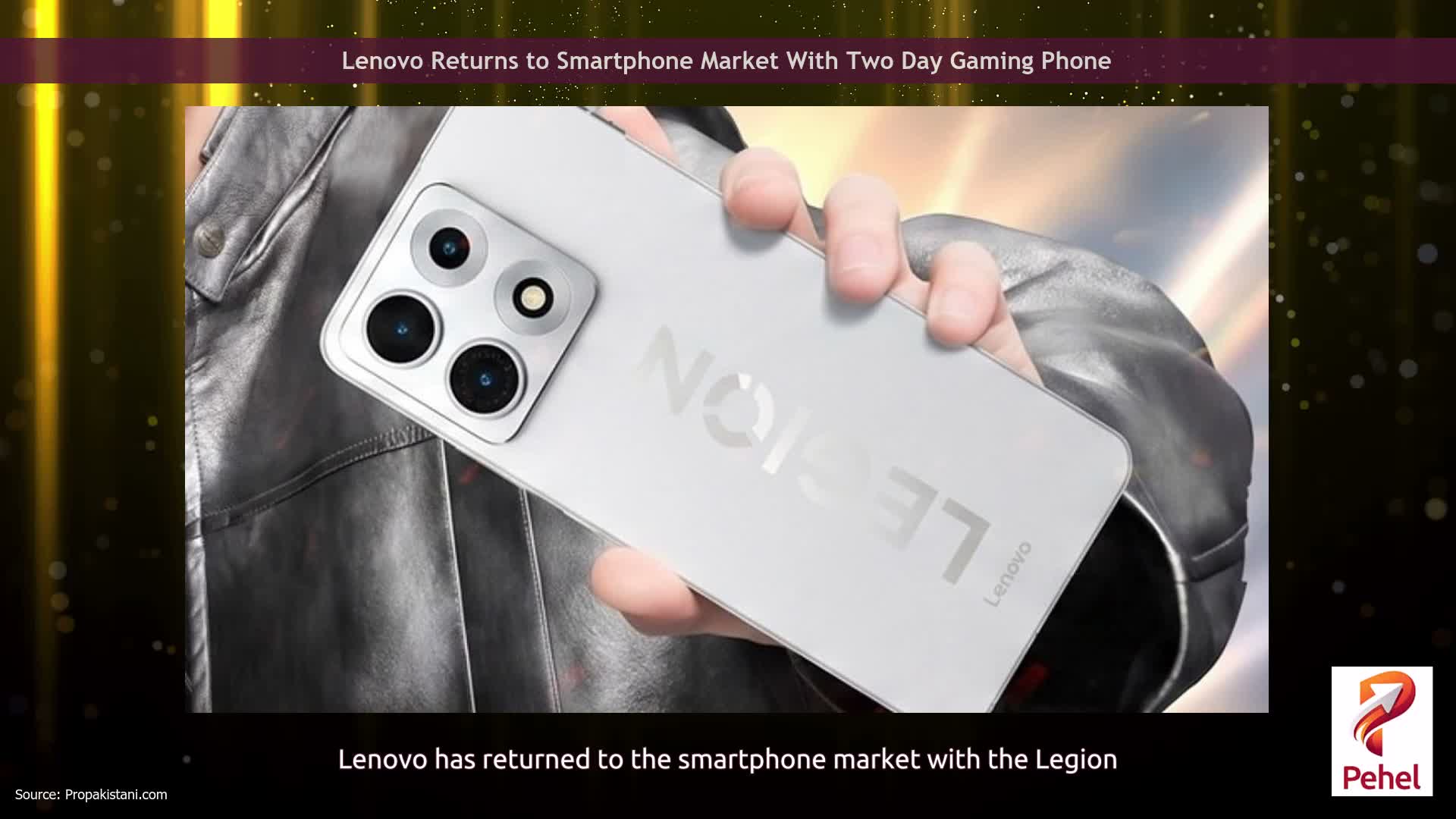 Lenovo Returns to Smartphone Market With Two Day Gaming Phone