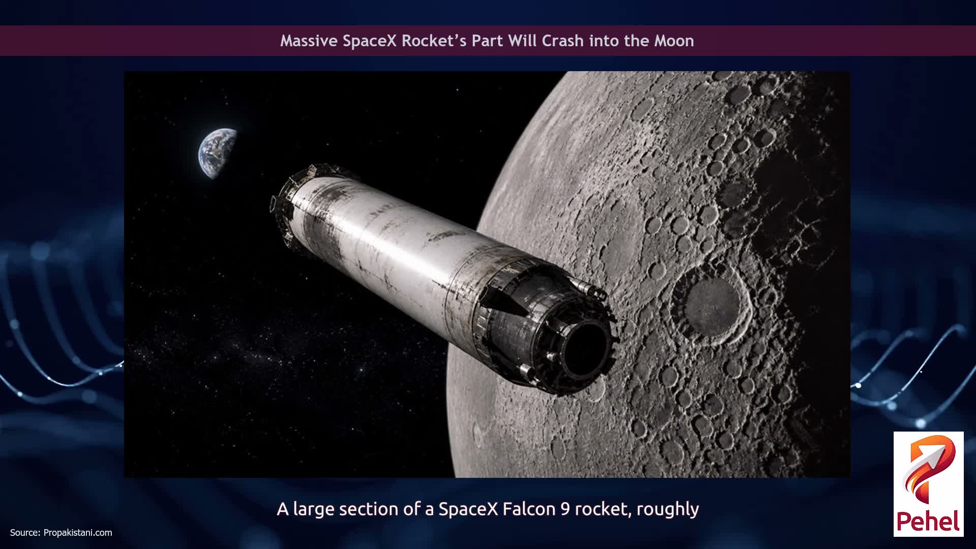 Massive SpaceX Rocket’s Part Will Crash into the Moon