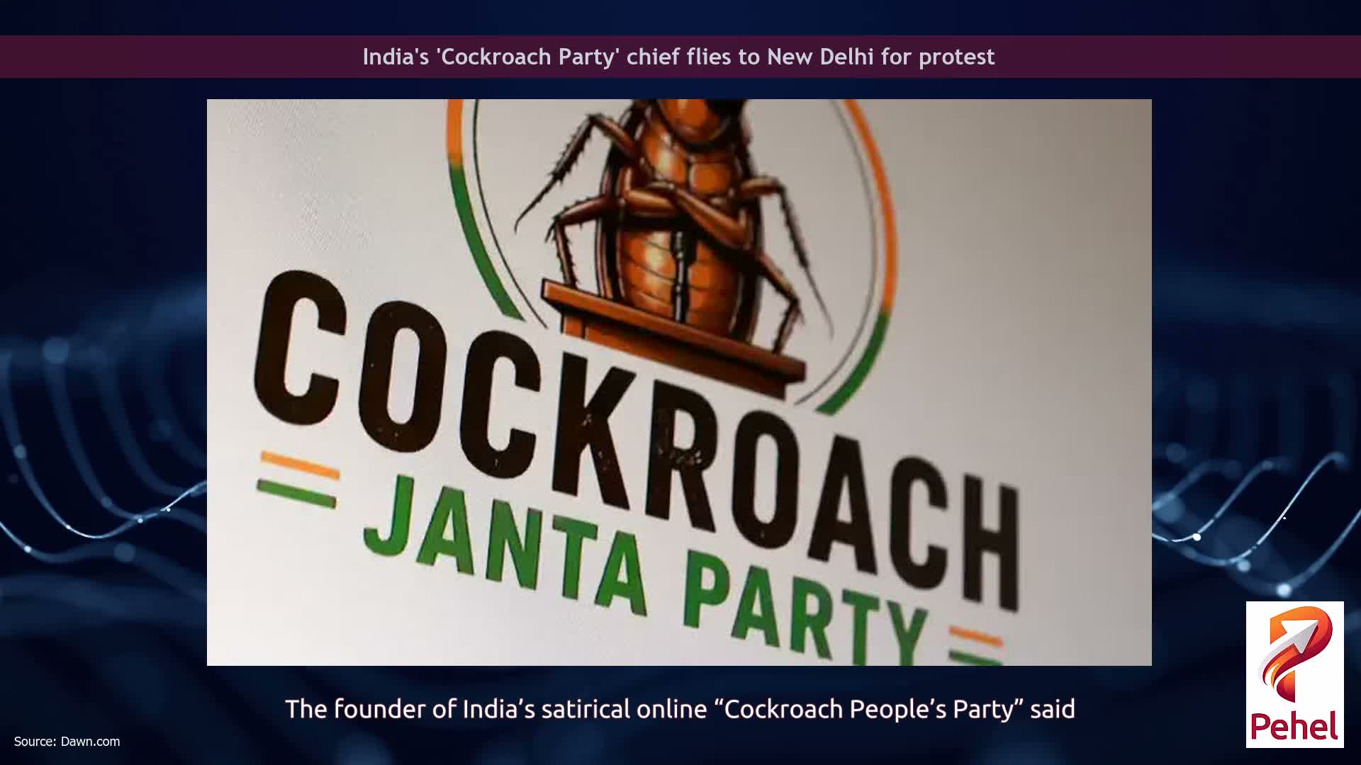 India's 'Cockroach Party' chief flies to New Delhi for protest