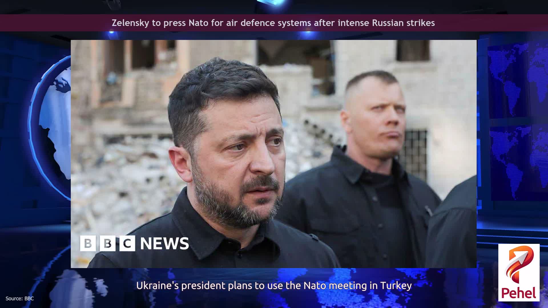 Zelensky to press Nato for air defence systems after intense Russian strikes