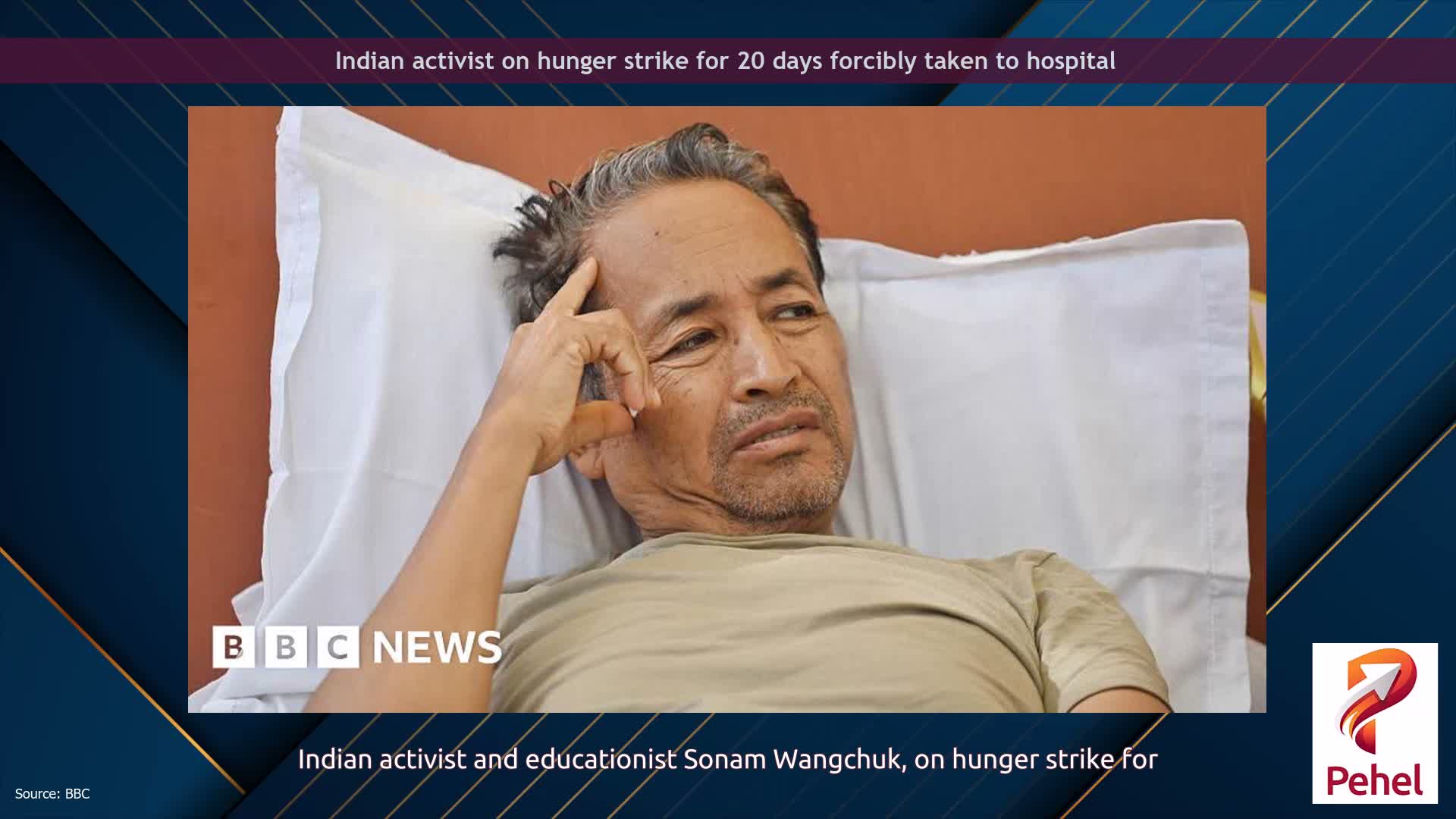 Indian activist on hunger strike for 20 days forcibly taken to hospital