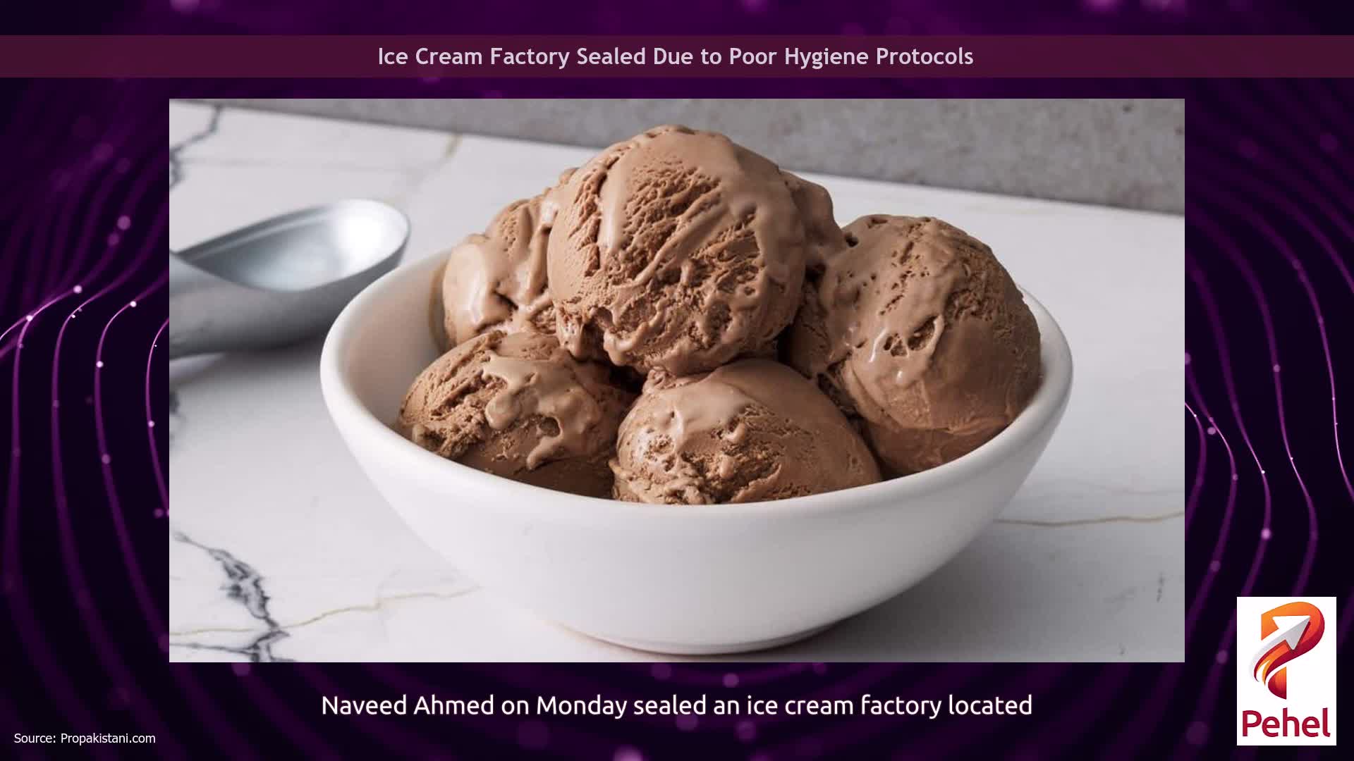 Ice Cream Factory Sealed Due to Poor Hygiene Protocols