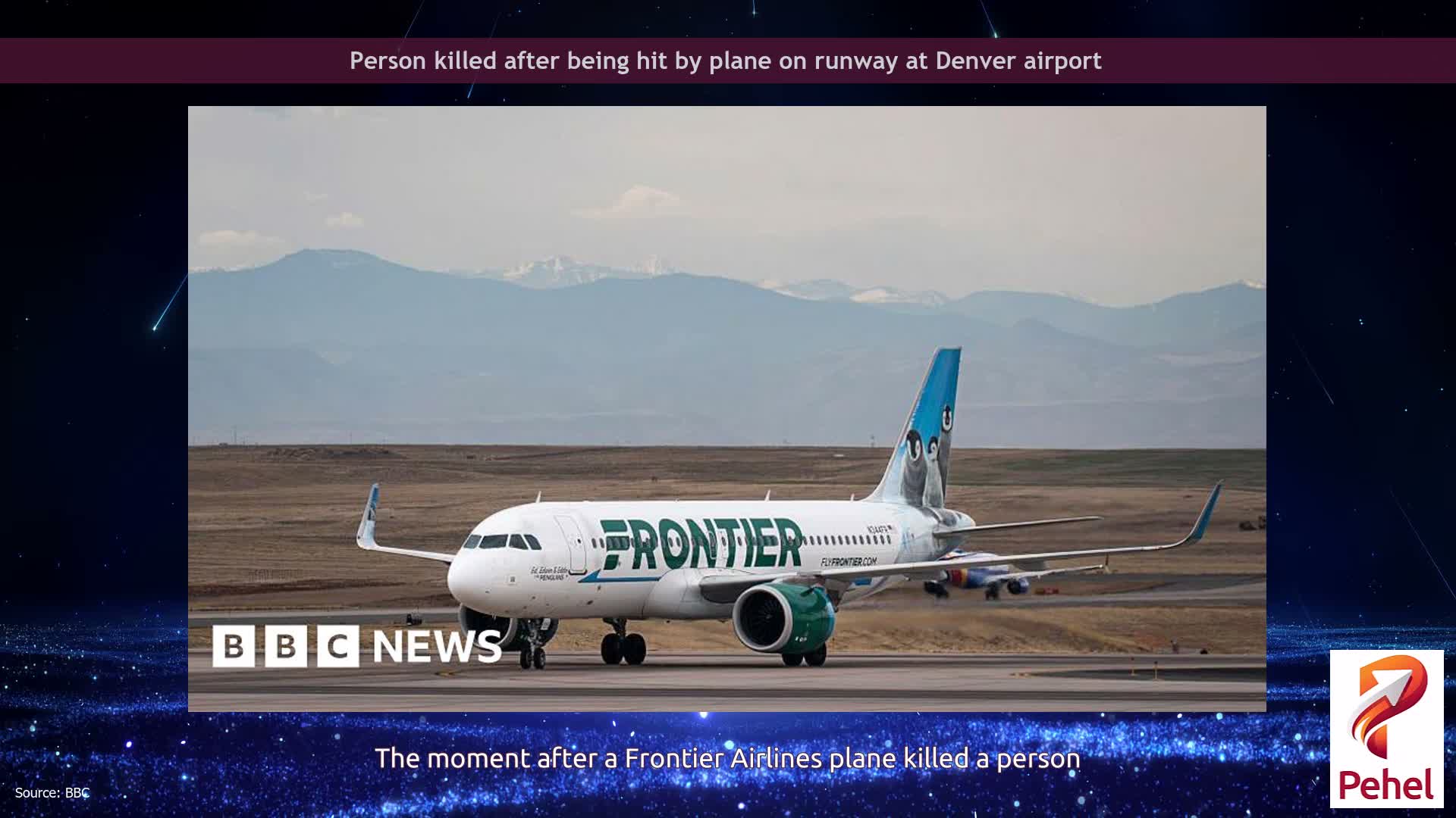 Person killed after being hit by plane on runway at Denver airport