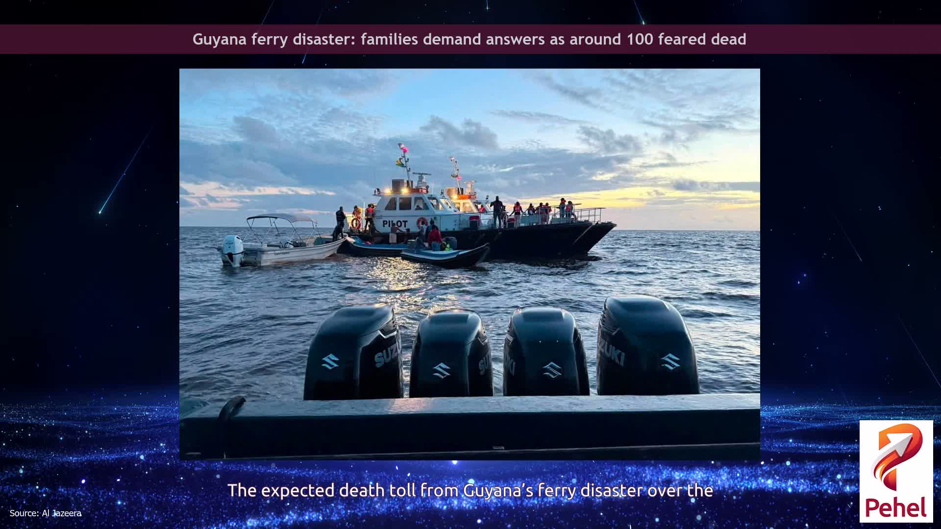 Guyana ferry disaster: families demand answers as around 100 feared dead