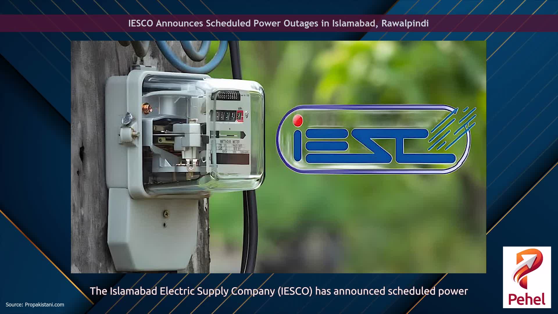 IESCO Announces Scheduled Power Outages in Islamabad, Rawalpindi