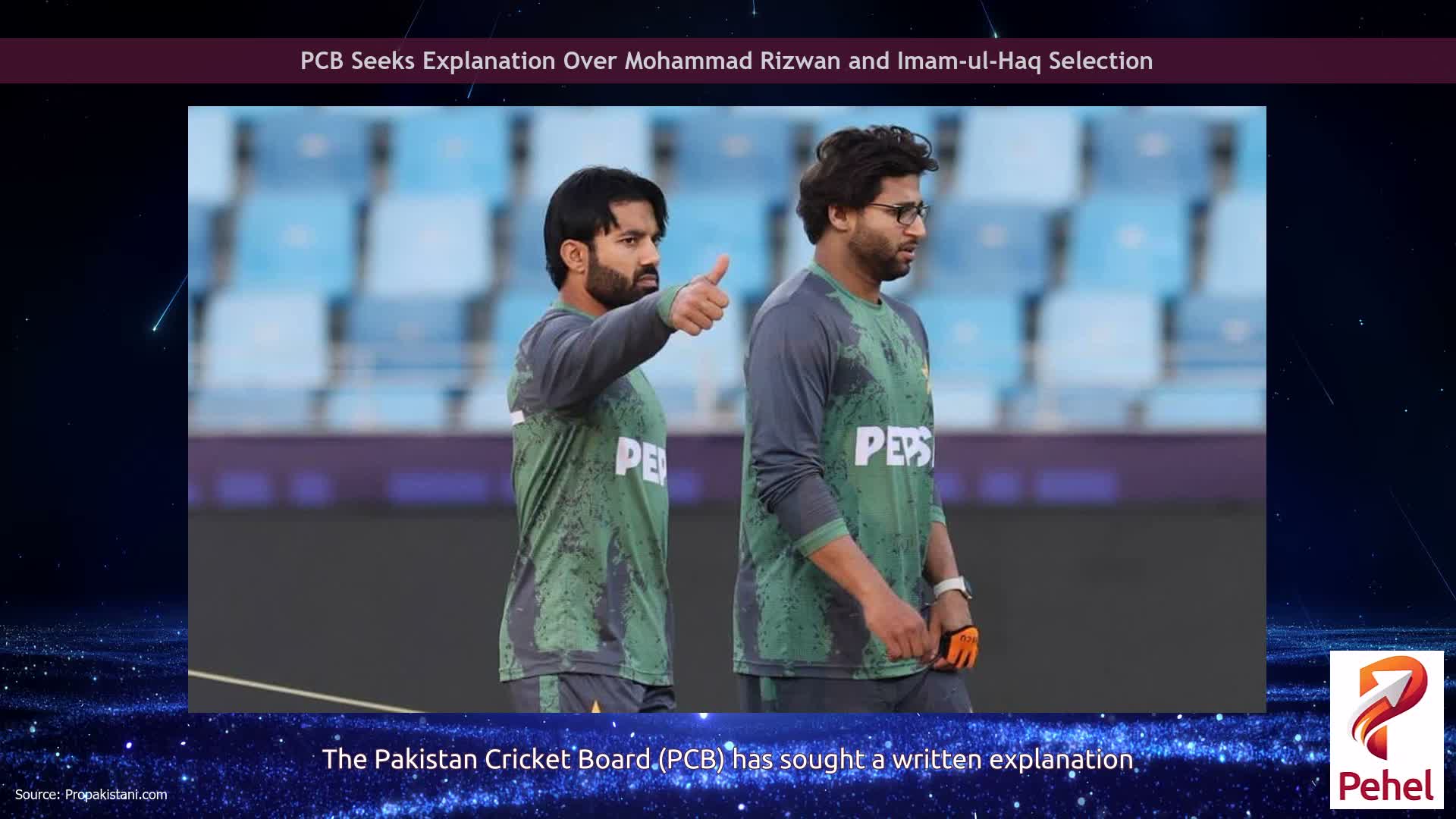 PCB Seeks Explanation Over Mohammad Rizwan and Imam-ul-Haq Selection