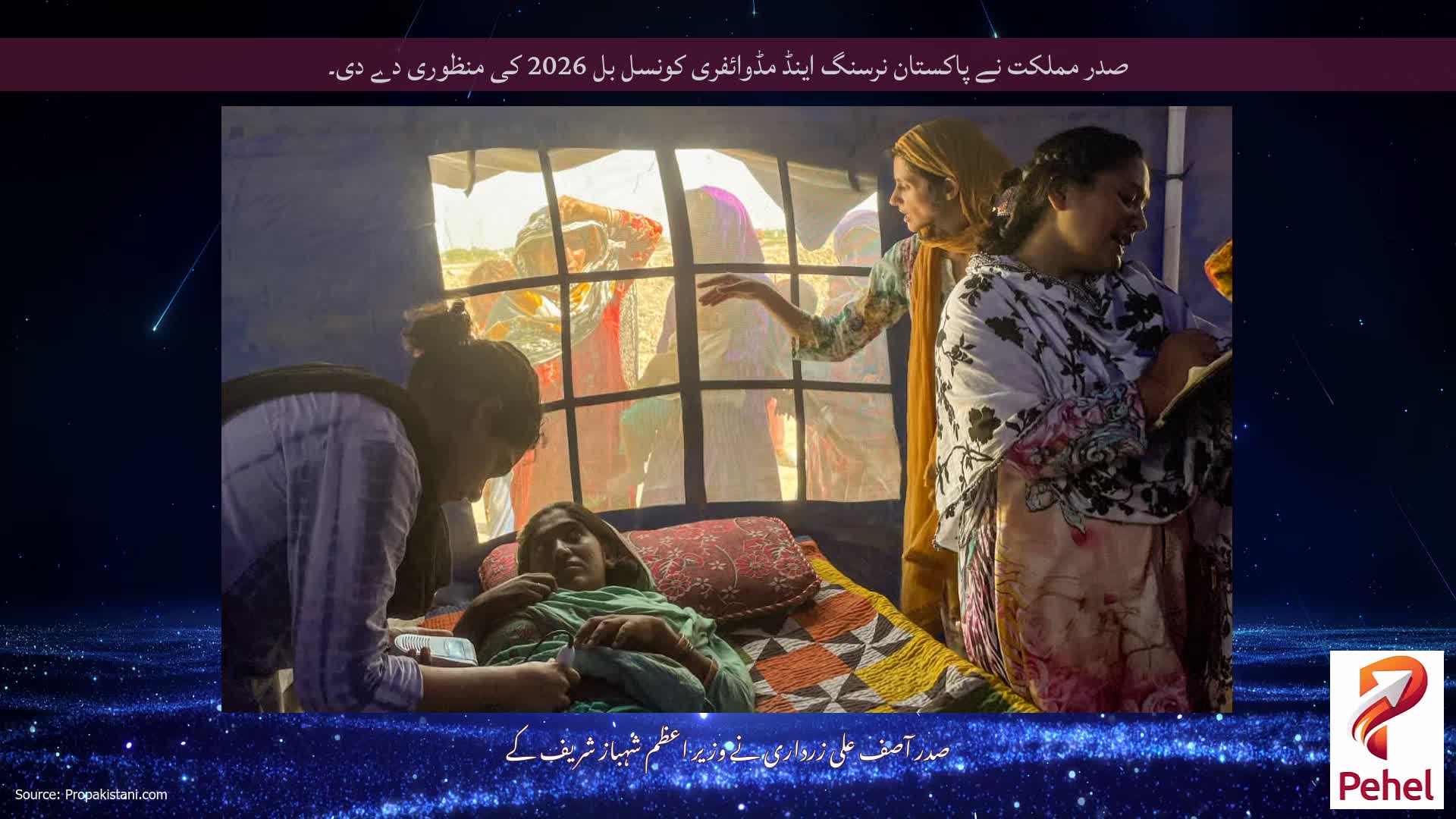 صدر مملکت نے پاکستان نرسنگ اینڈ مڈوائفری کونسل بل 2026 کی منظوری دے دی۔