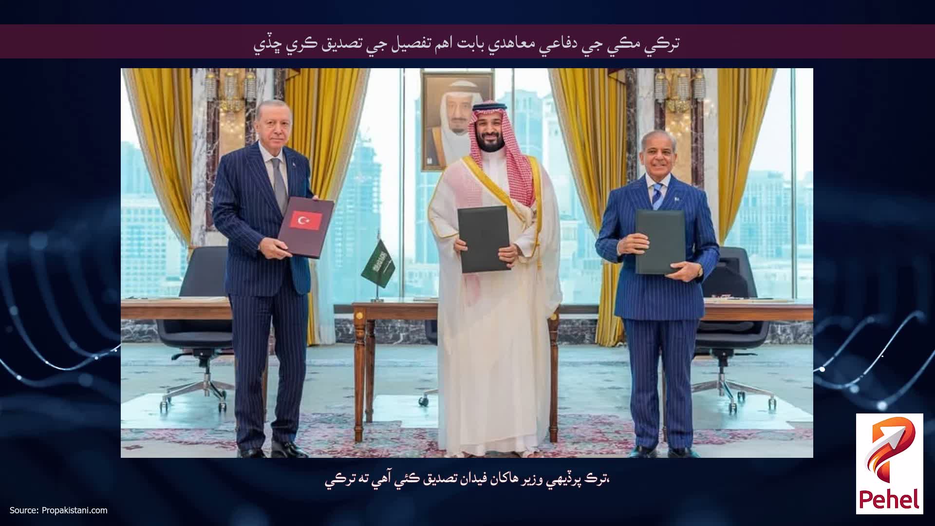 ترڪي مڪي جي دفاعي معاهدي بابت اهم تفصيل جي تصديق ڪري ڇڏي