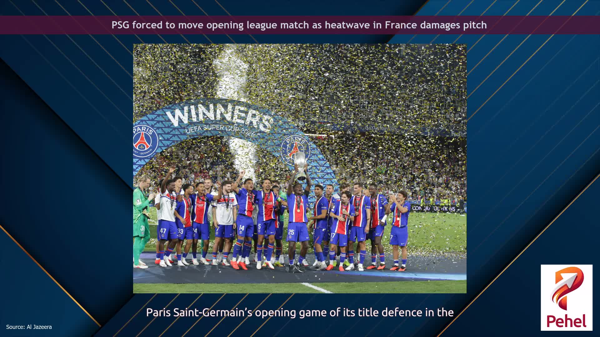 PSG forced to move opening league match as heatwave in France damages pitch