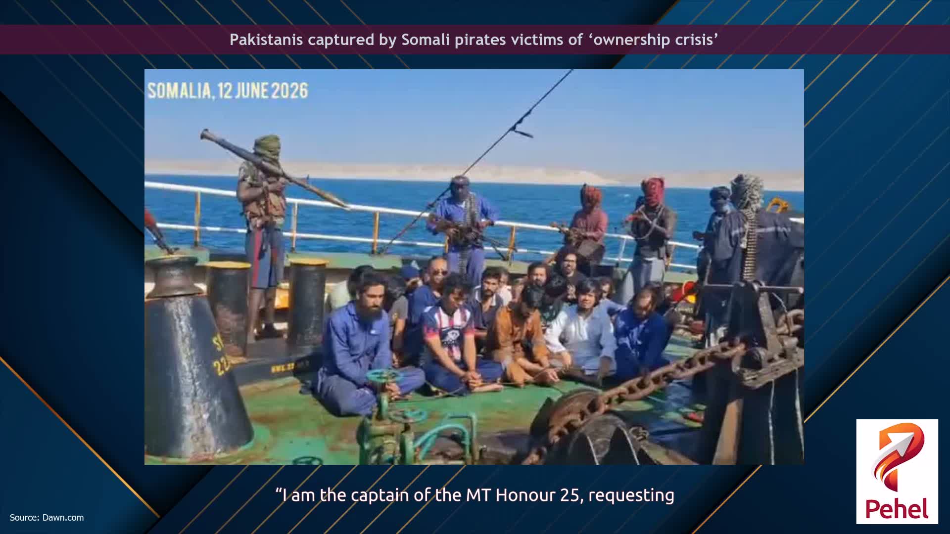 Pakistanis captured by Somali pirates victims of ‘ownership crisis’