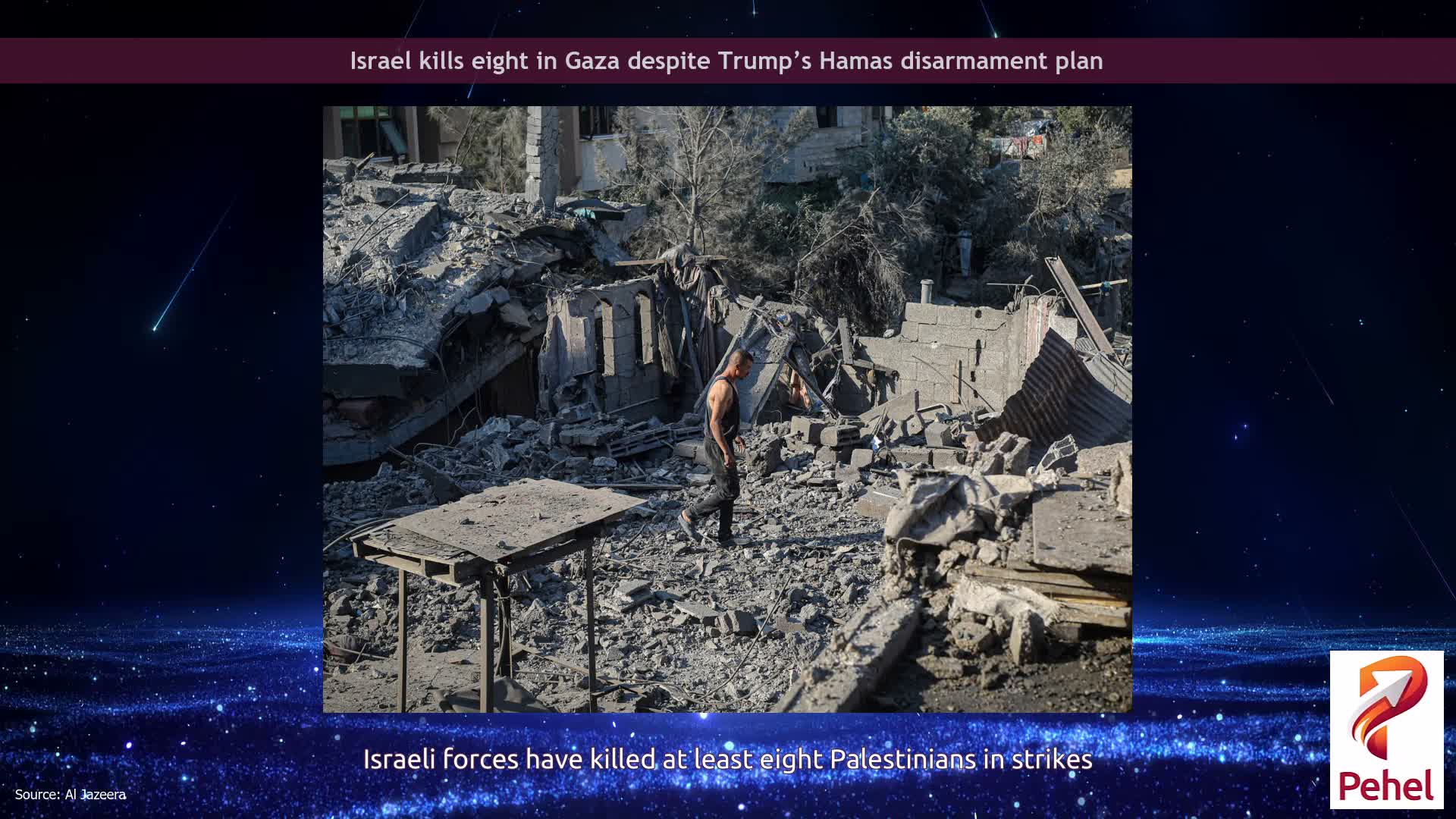 Israel kills eight in Gaza despite Trump’s Hamas disarmament plan