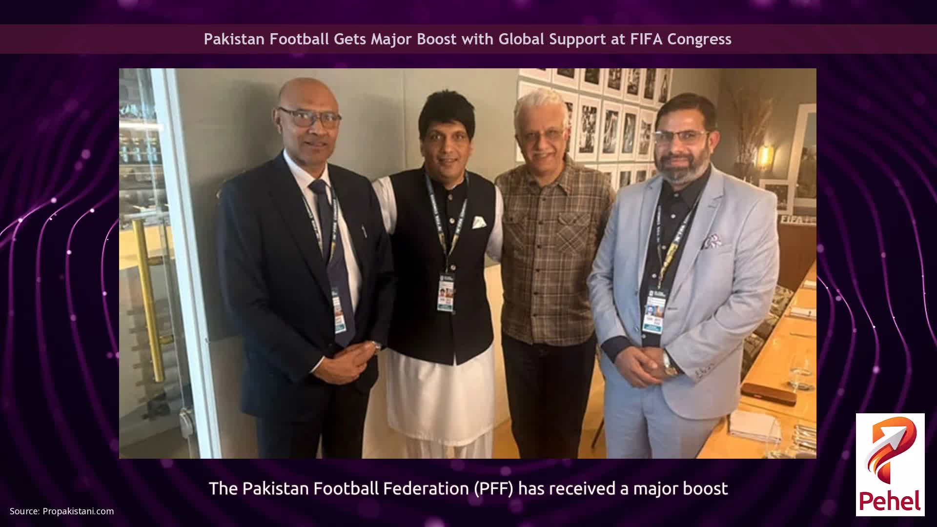 Pakistan Football Gets Major Boost with Global Support at FIFA Congress