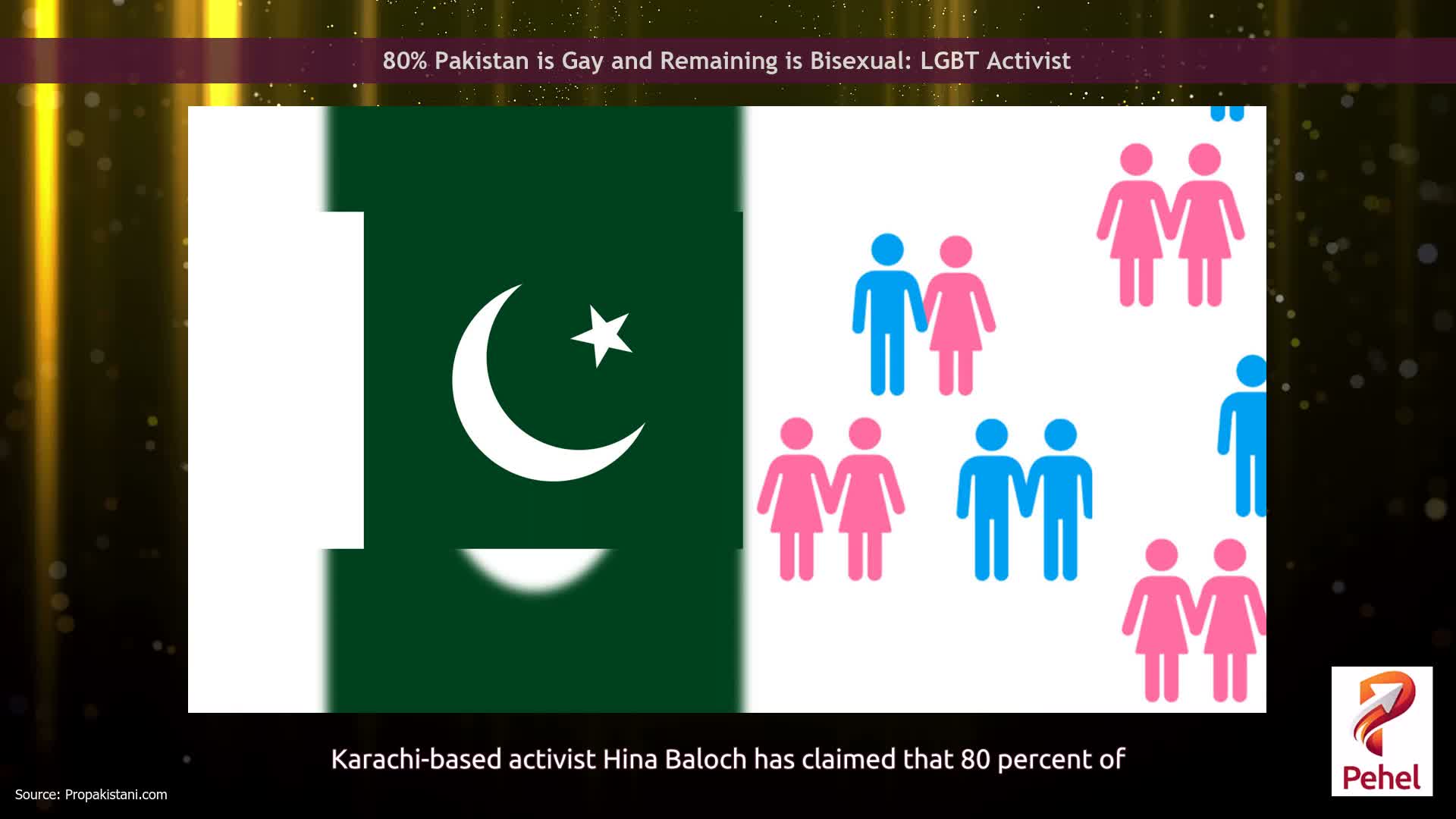 80% Pakistan is Gay and Remaining is Bisexual: LGBT Activist