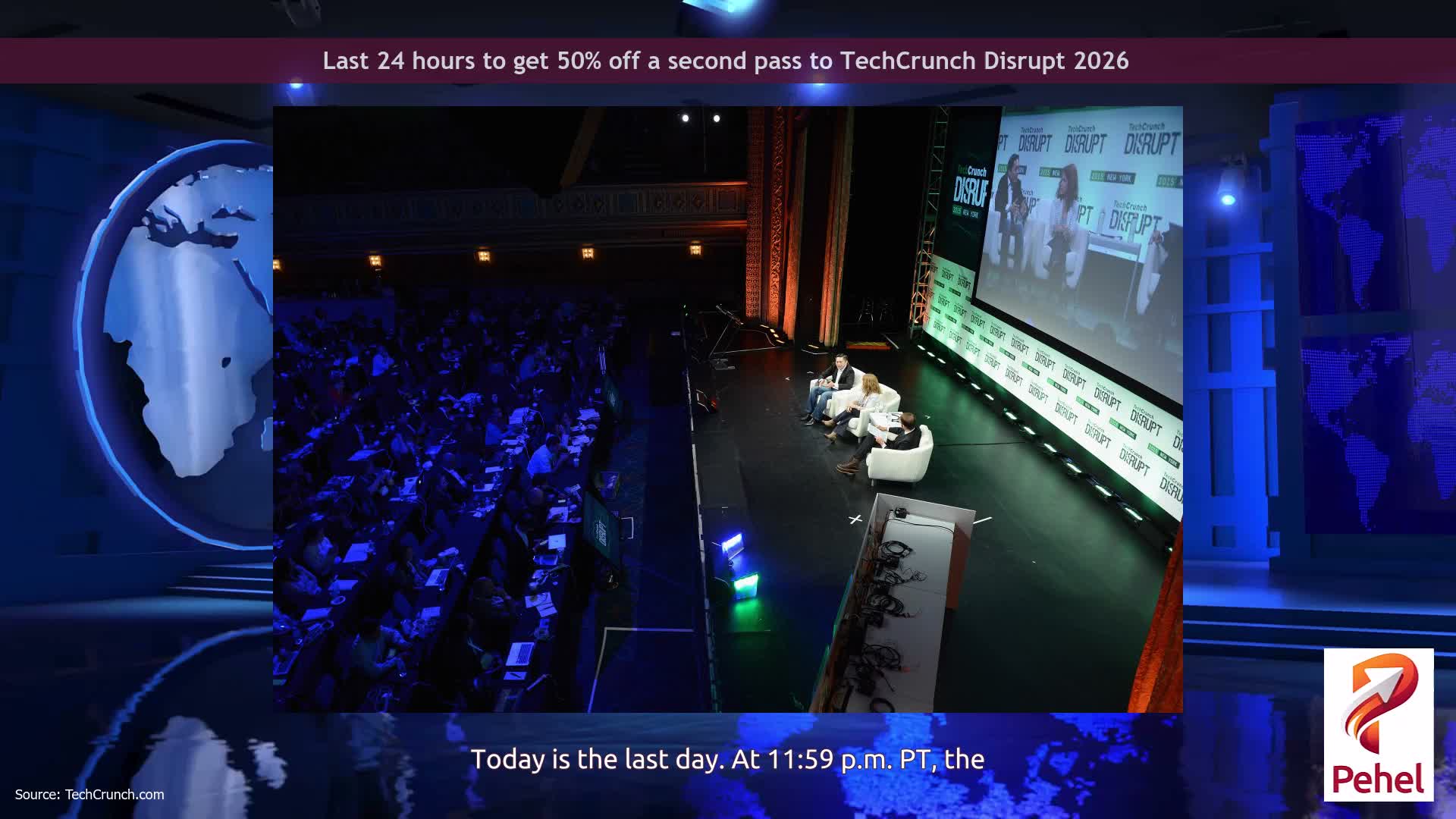 Last 24 hours to get 50% off a second pass to TechCrunch Disrupt 2026